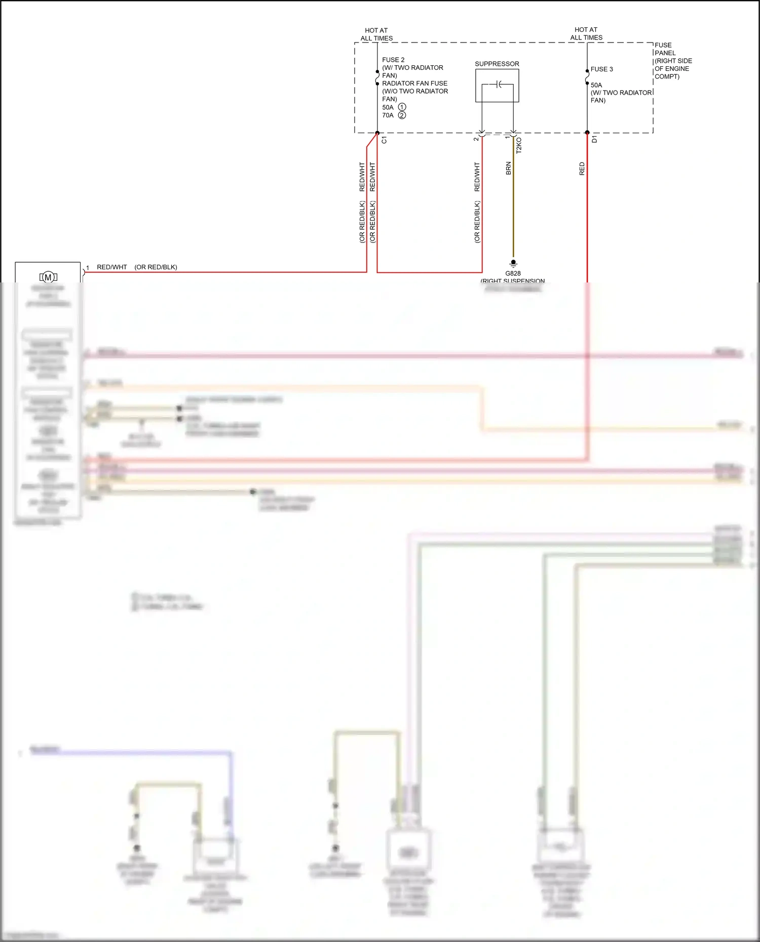 Wiring diagram fuse panel a for Audi S5 II facelift (2019-2024) (2 of 7)
