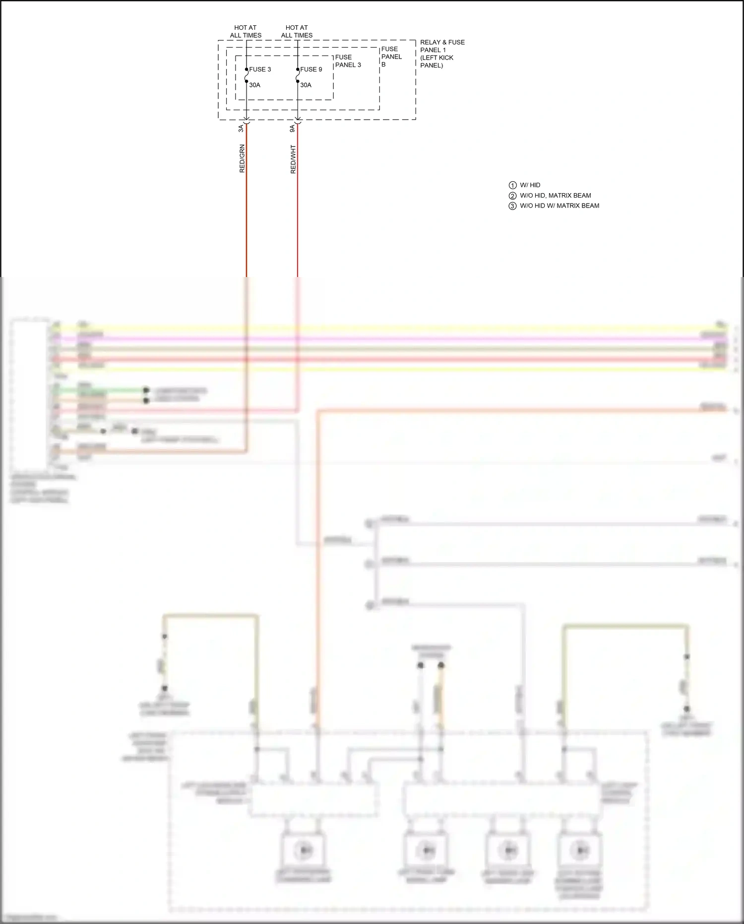 Wiring diagram fuse panel b for Audi S5 II facelift (2019-2024) (33 of 69)