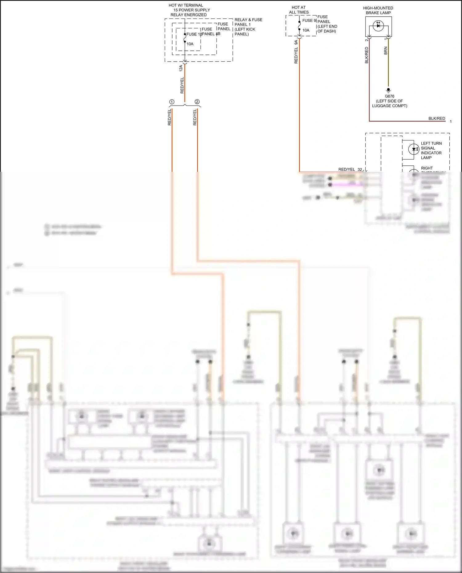 Wiring diagram headlights system for Audi S5 II facelift (2019-2024) (5 of 7)