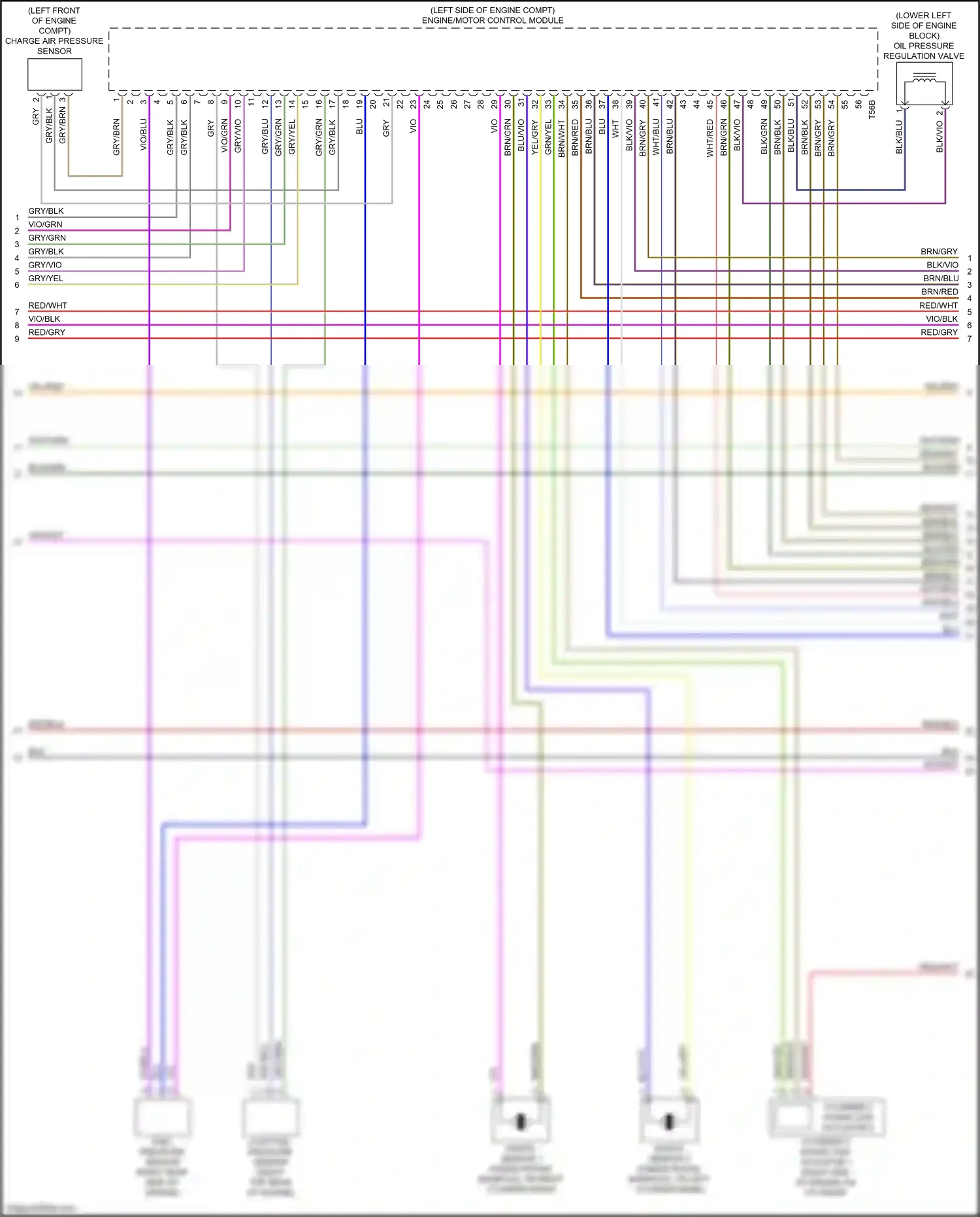 Wiring diagram knock sensor 1 for Audi S5 II facelift (2019-2024) (1 of 1)