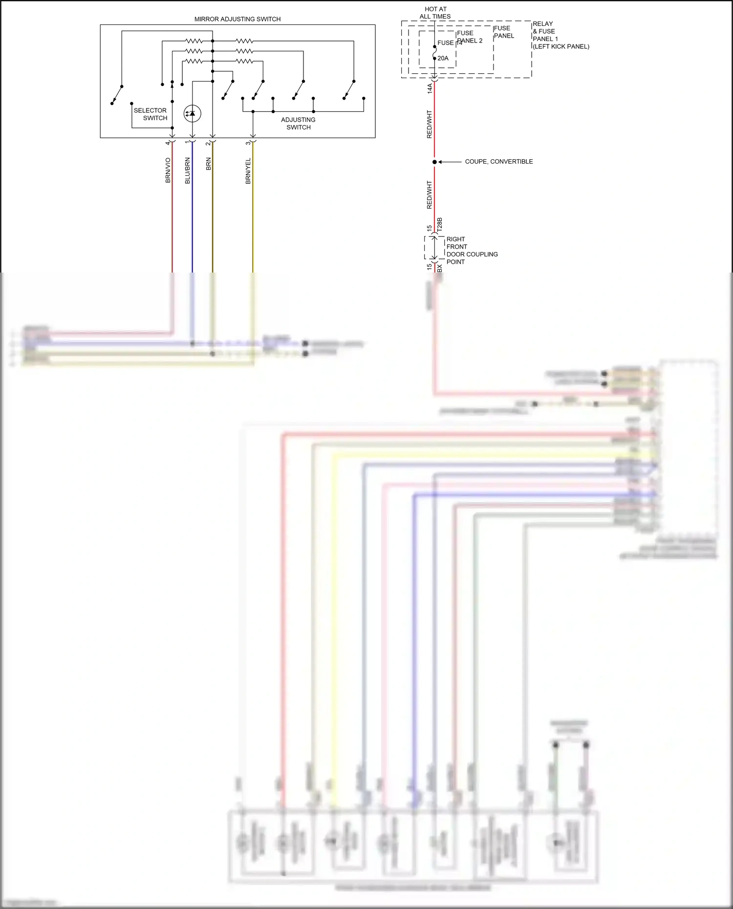 Wiring diagram motor 2 for Audi S5 II facelift (2019-2024) (4 of 4)