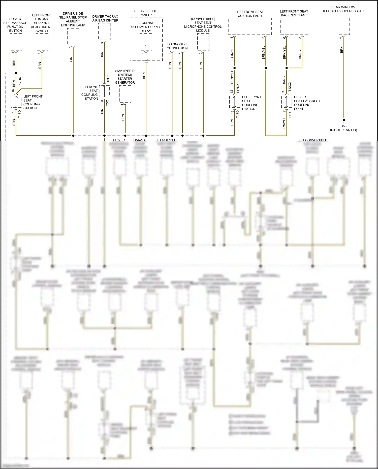 Wiring diagram rear view camera system control module for Audi S5 II facelift (2019-2024) (2 of 6)