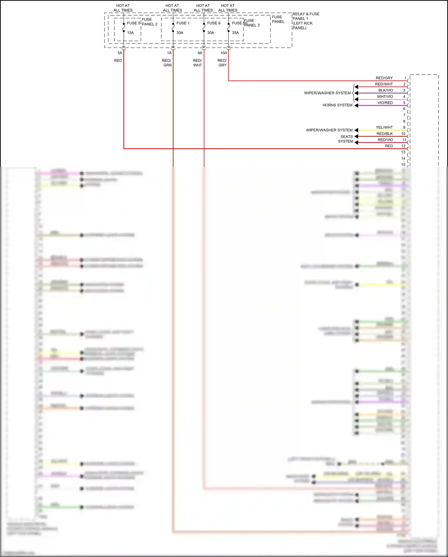 Wiring diagram relay & fuse panel 1 for Audi S5 II facelift (2019-2024) (49 of 74)