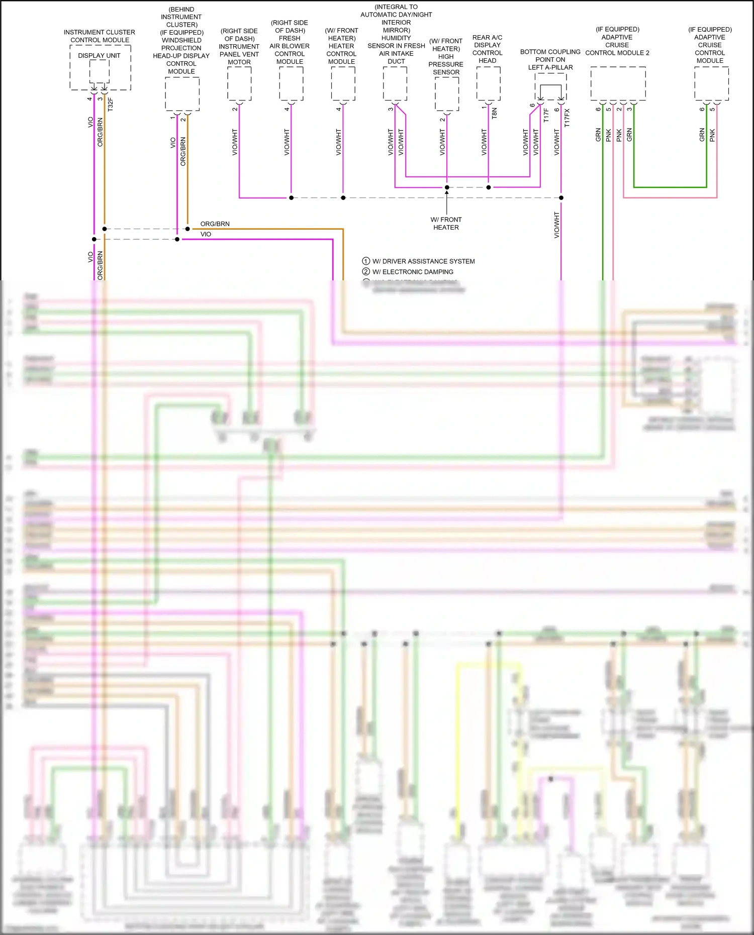 Wiring diagram right front door coupling point for Audi S5 II facelift (2019-2024) (12 of 25)
