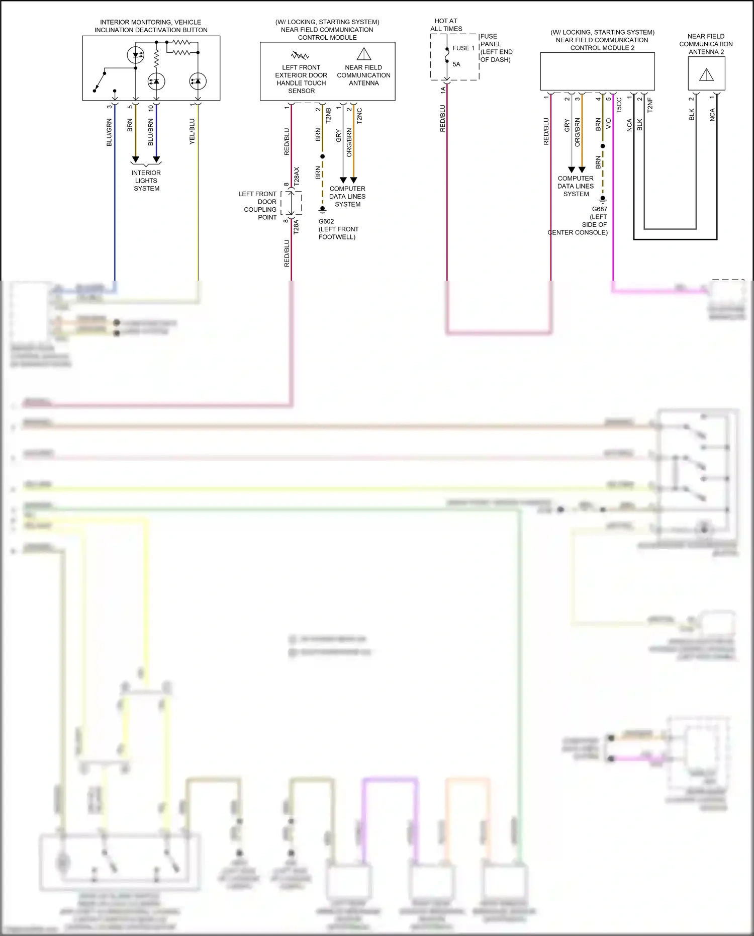 Wiring diagram vehicle electrical system control module for Audi S5 II facelift (2019-2024) (11 of 39)