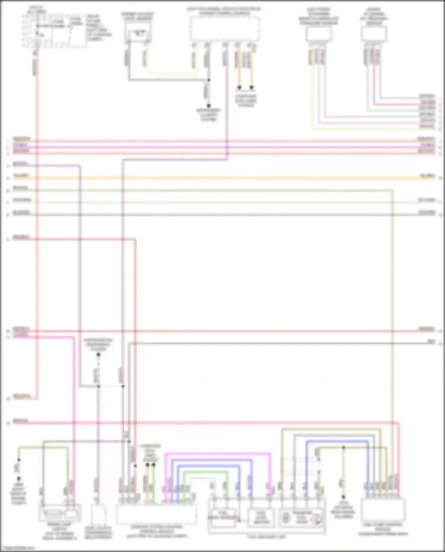 S5 Audi II (2016-2019): Wiring diagram engine performance 3.0l turbo, engine controls circuit (3 of 10)