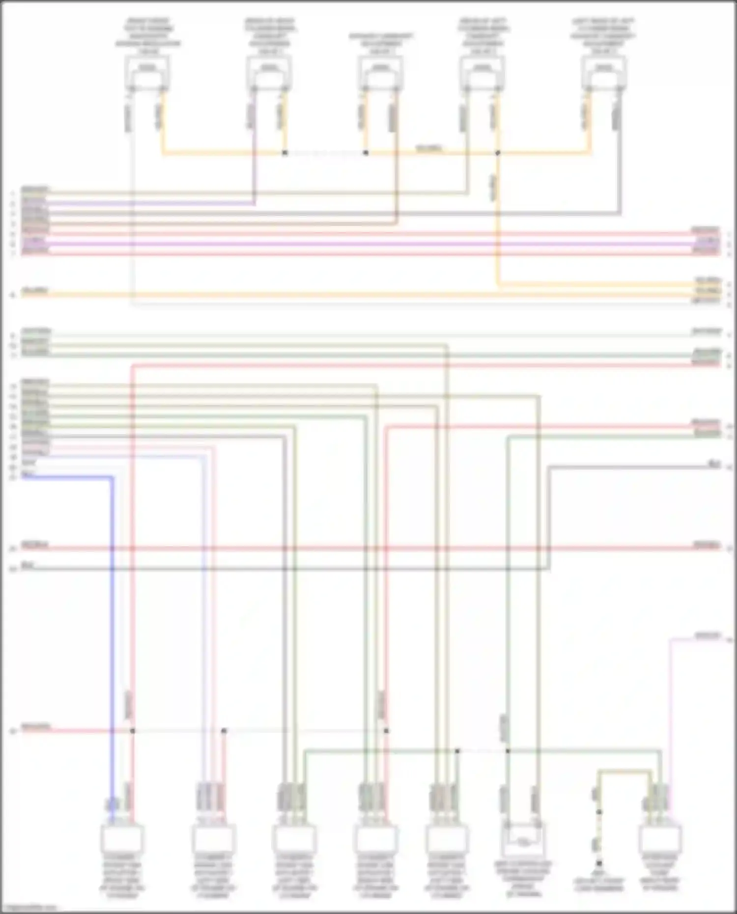 S5 Audi II (2016-2019): Wiring diagram engine performance 3.0l turbo, engine controls circuit (5 of 10)