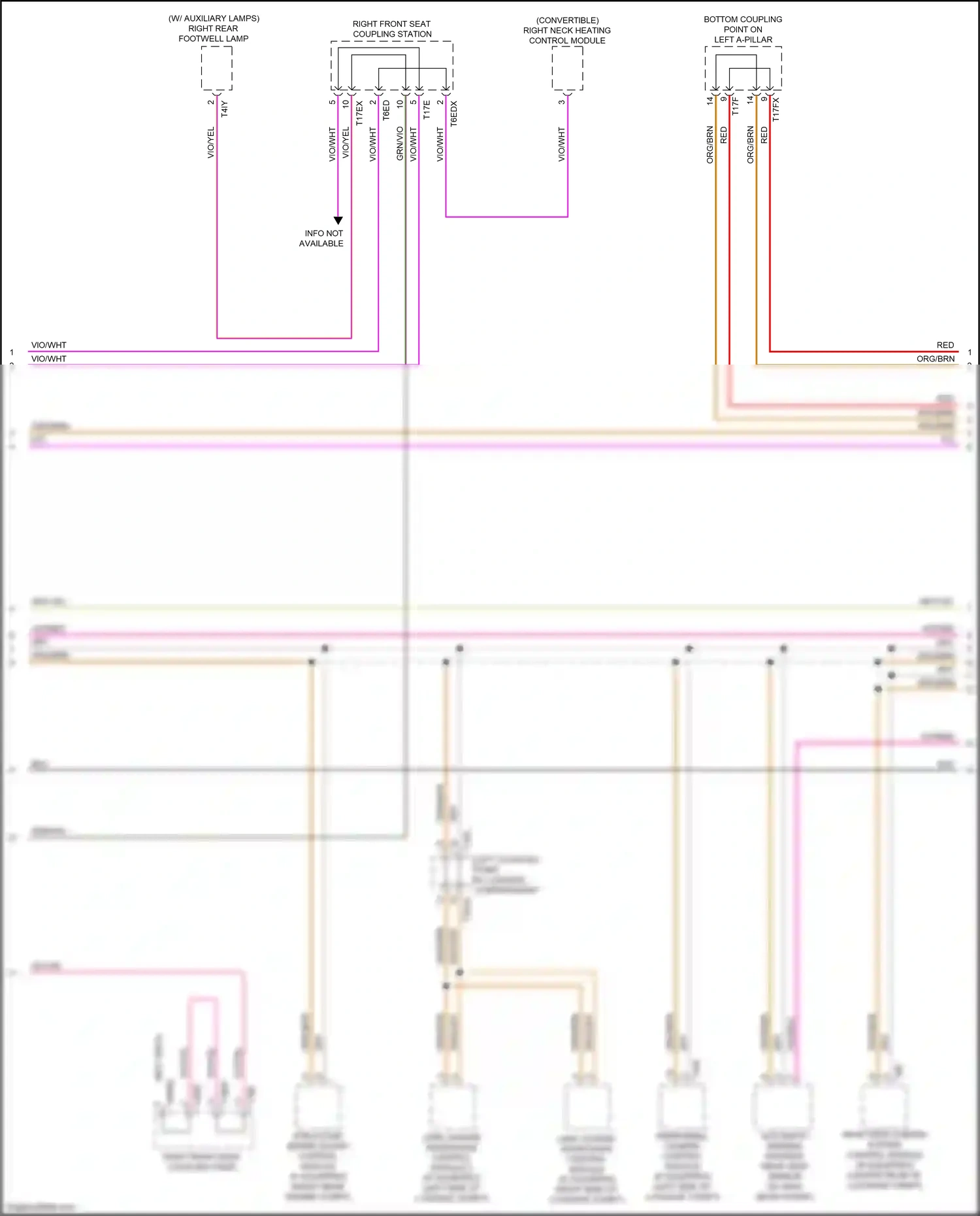 Wiring diagram automatic dimming interior rear view mirror for Audi S5 II (2016-2019) (4 of 10)