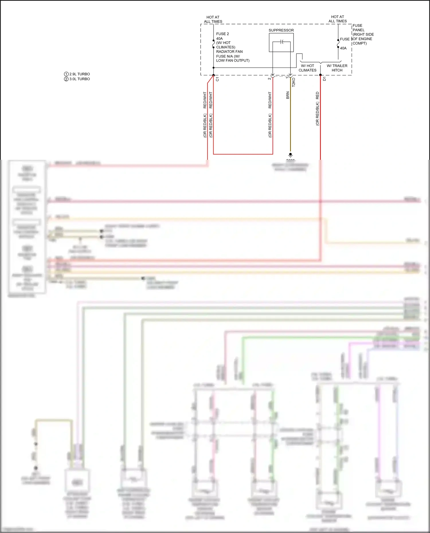 Wiring diagram fuse 2 for Audi S5 II (2016-2019) (2 of 22)