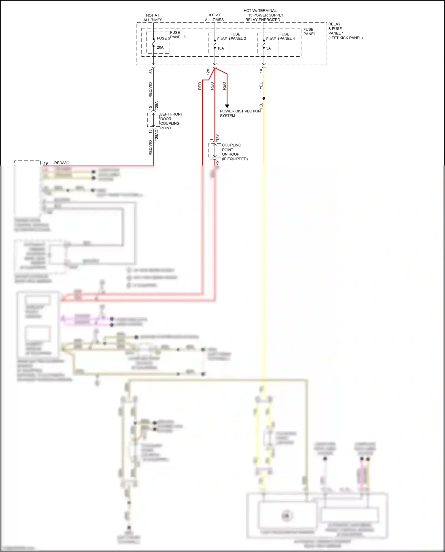 Wiring diagram fuse panel 4 for Audi S5 II (2016-2019) (1 of 23)