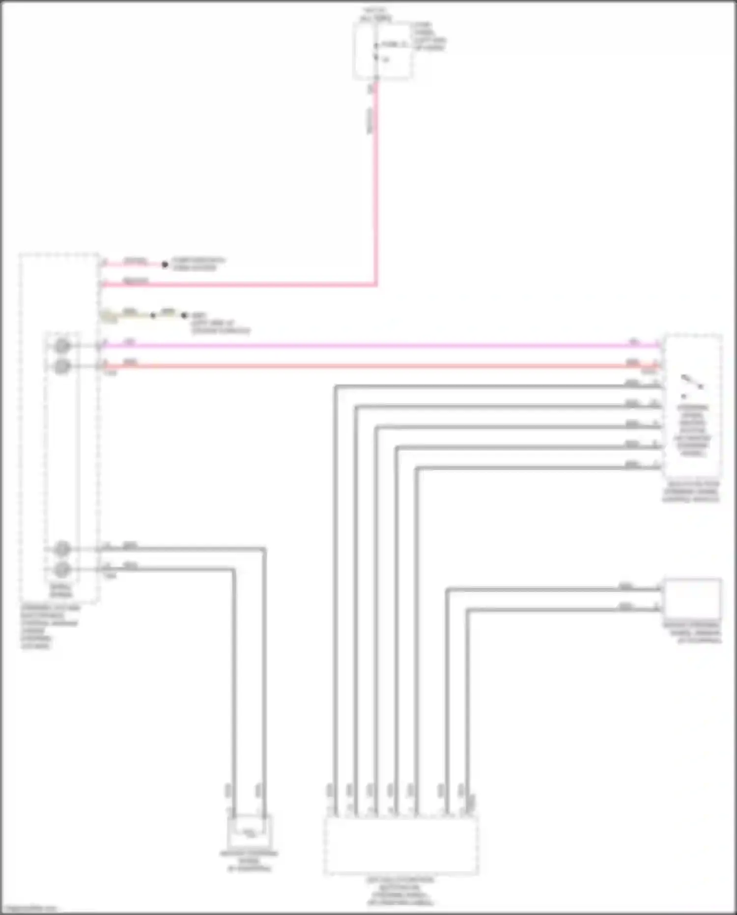 Wiring diagram multi-function steering wheel control module for Audi S5 II (2016-2019) (2 of 3)