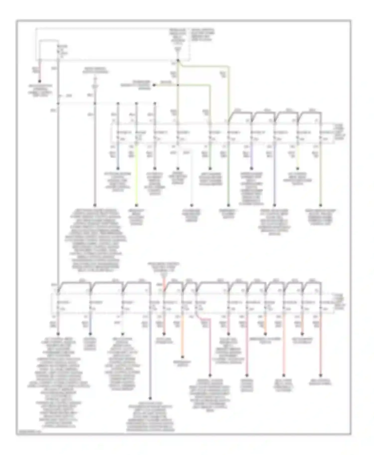 S6 Audi C5 (1999-2004): Power distribution circuit (2 of 3)