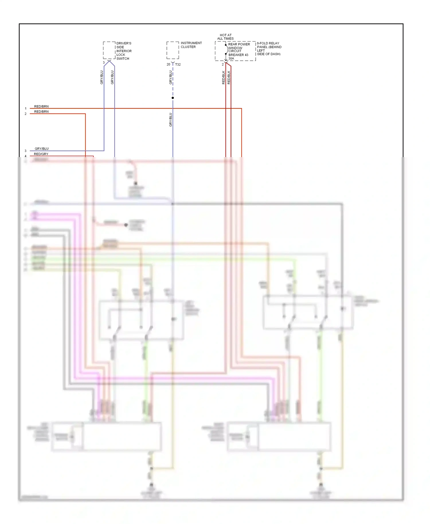 Audi S6 C5 (1999-2004) blk/yel wiring diagram  (12 of 13)