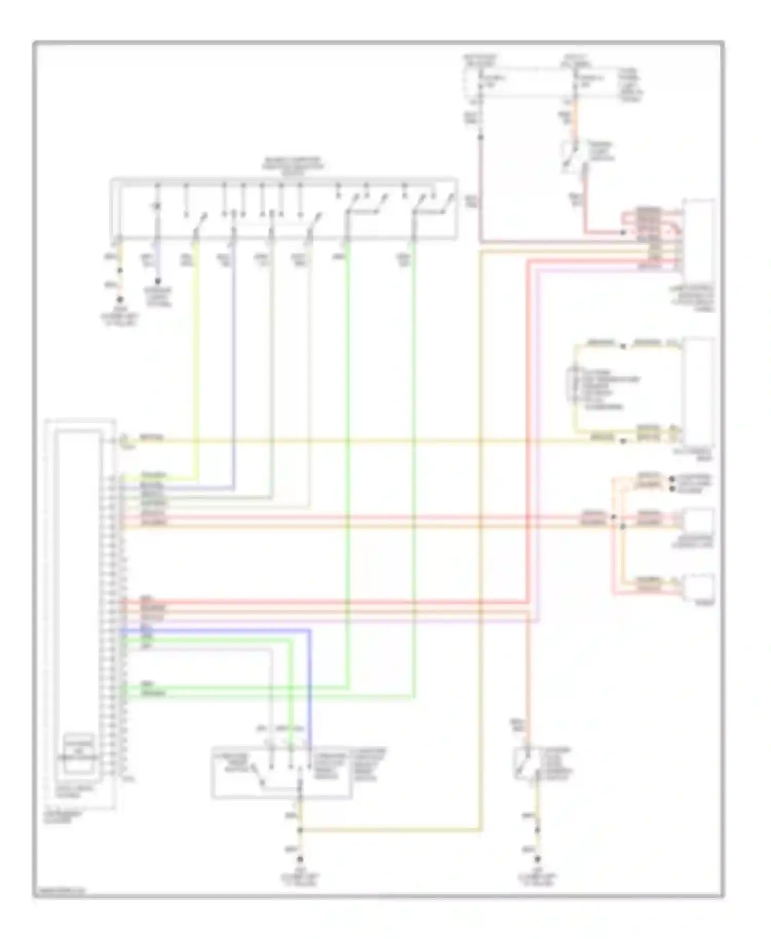 Wiring diagram computer function select/ reset switch for Audi S6 C5 (1999-2004) (1 of 1)