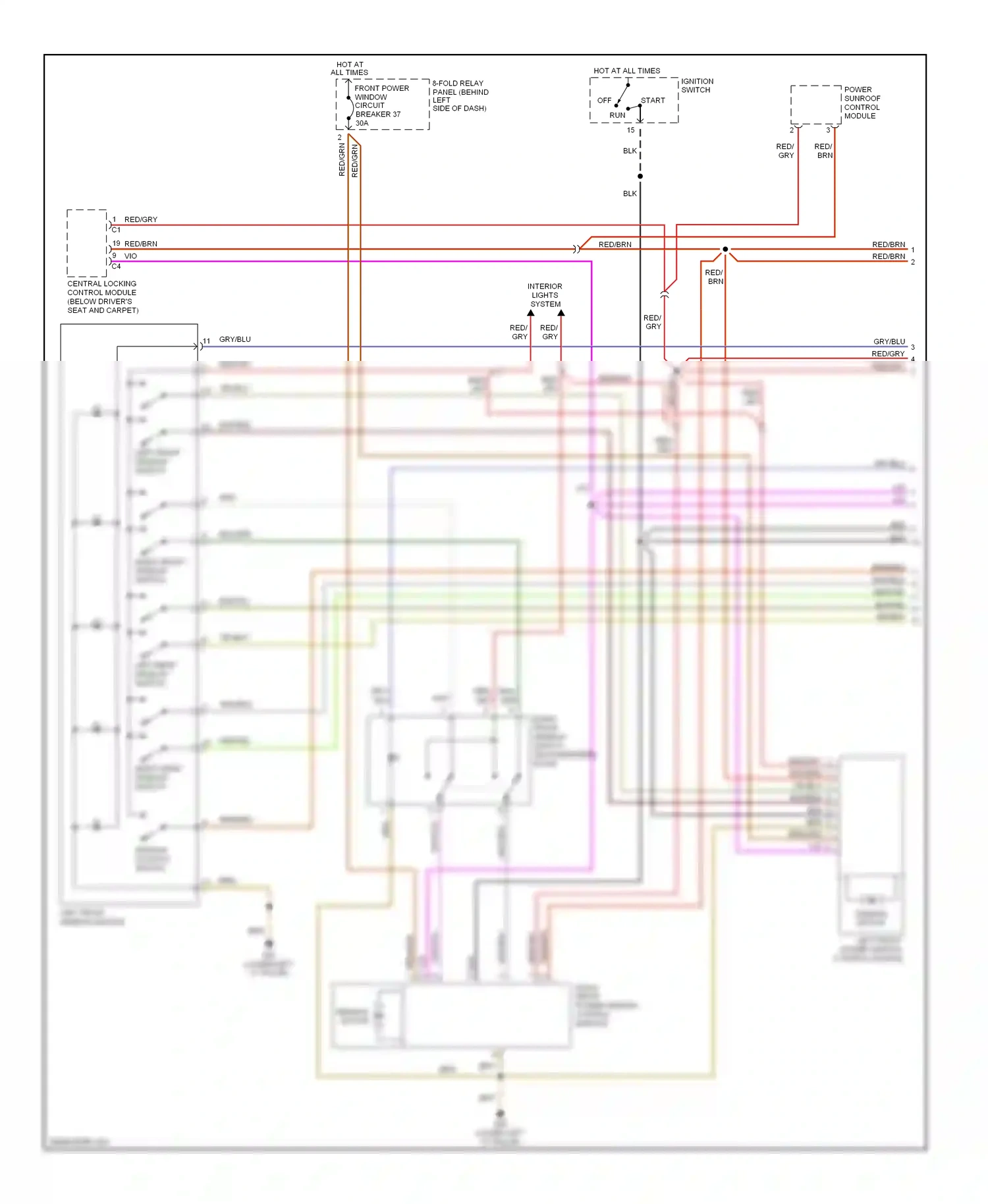 Audi S6 C5 (1999-2004) off wiring diagram  (14 of 17)