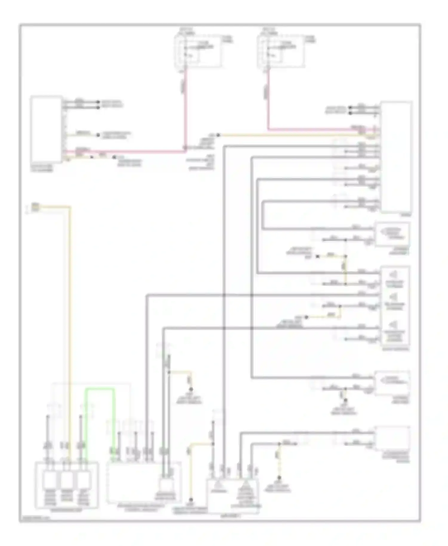 S6 Audi C6 facelift (2008-2011): Radio circuit, late production with bose (2 of 2)