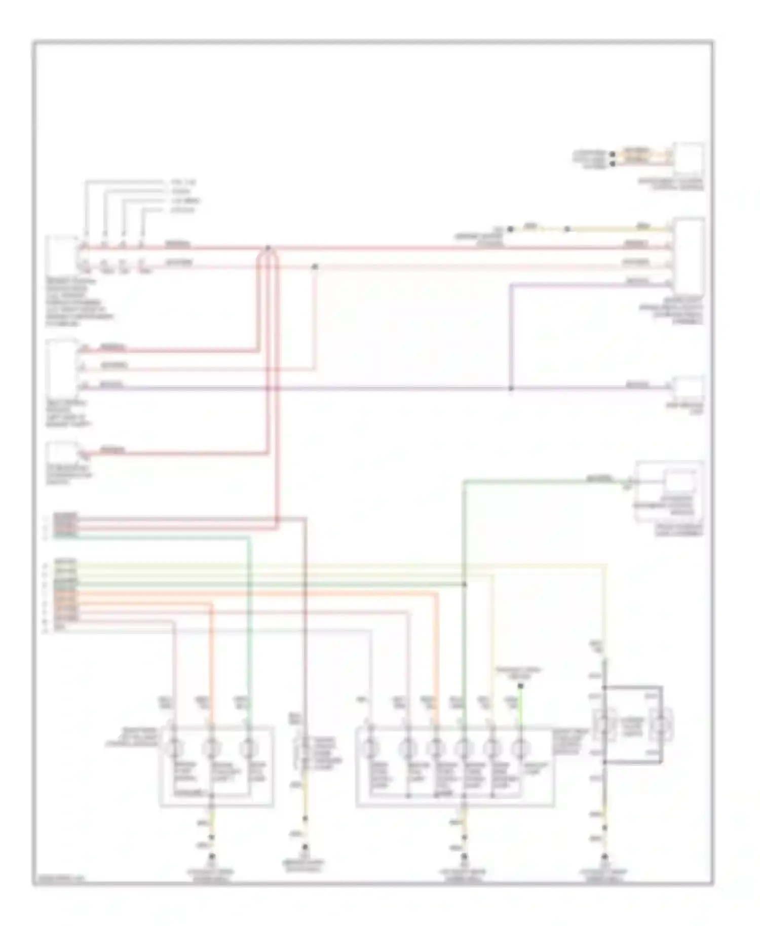 Wiring diagram esp sensor unit for Audi S6 C6 facelift (2008-2011)