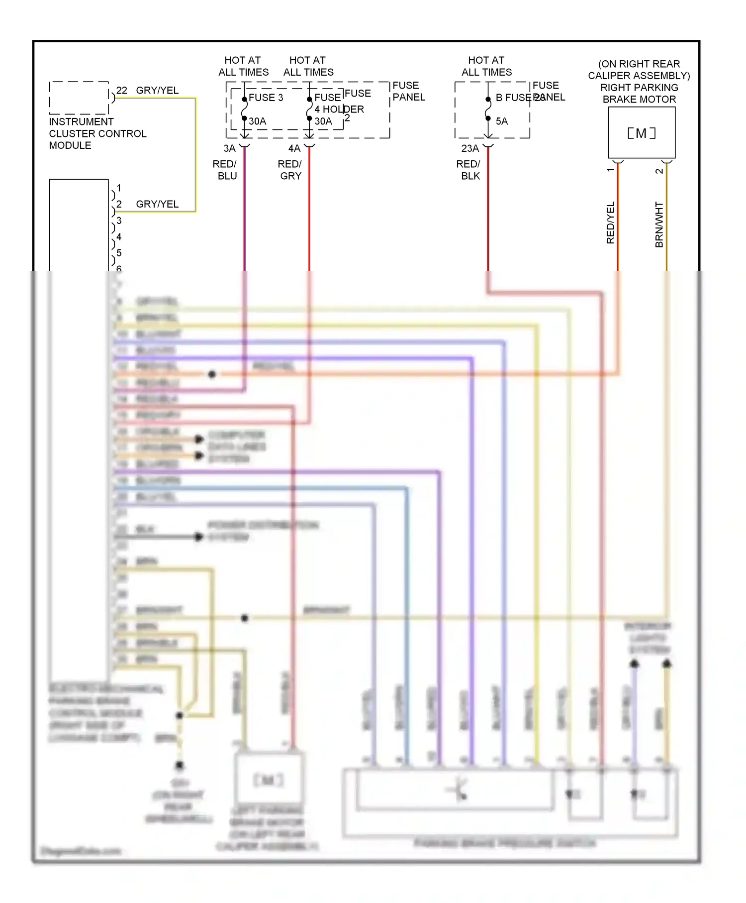 Wiring diagram blu/wht for Audi S6 C6 facelift (2008-2011) (11 of 18)