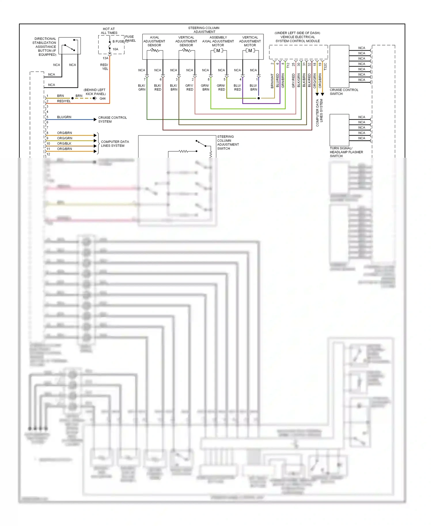 Wiring diagram brn/wht for Audi S6 C6 facelift (2008-2011) (7 of 21)