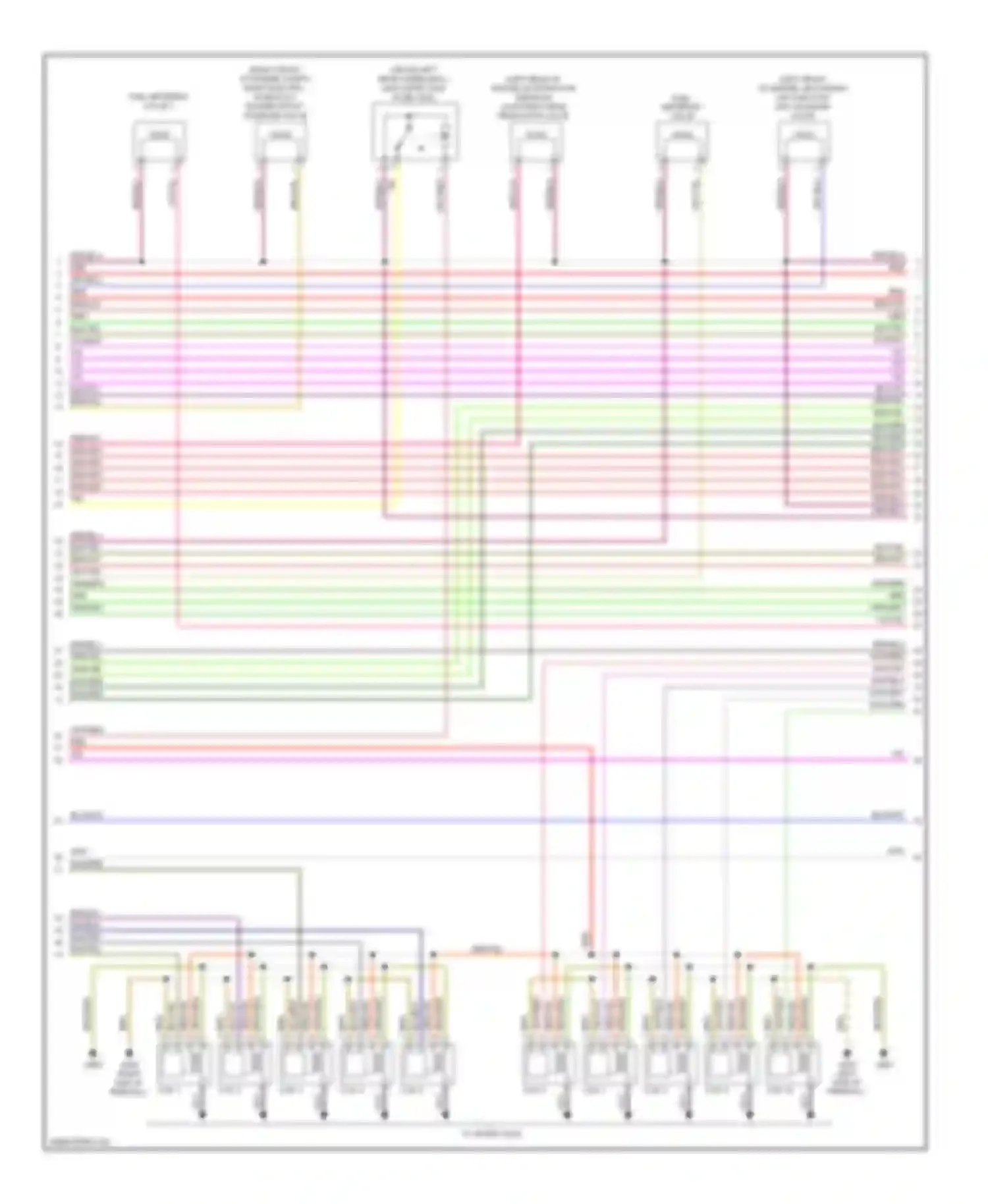 Wiring diagram to spark plug for Audi S6 C6 facelift (2008-2011)