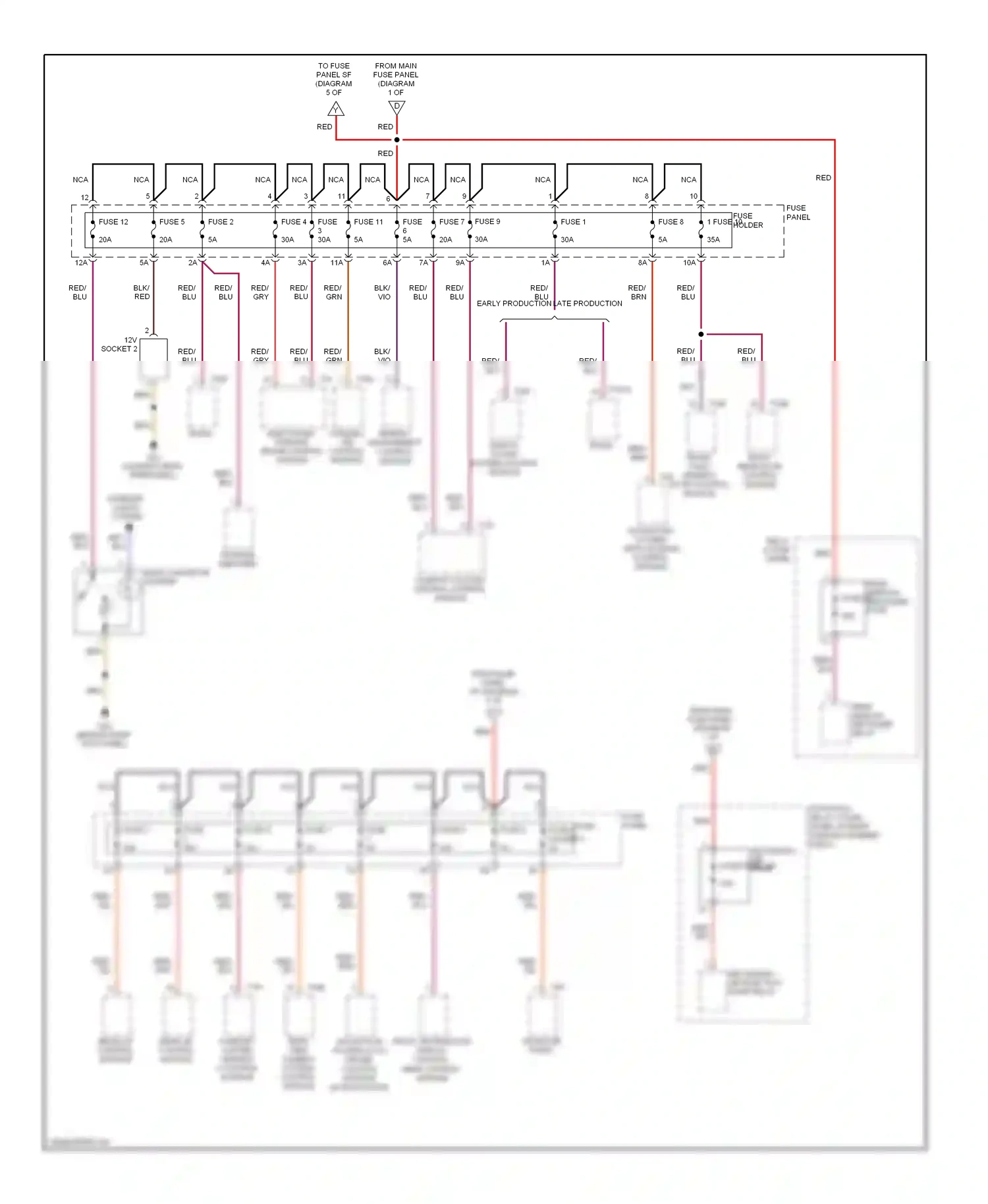 Wiring diagram comfort system central control module for Audi S6 C6 facelift (2008-2011) (1 of 1)