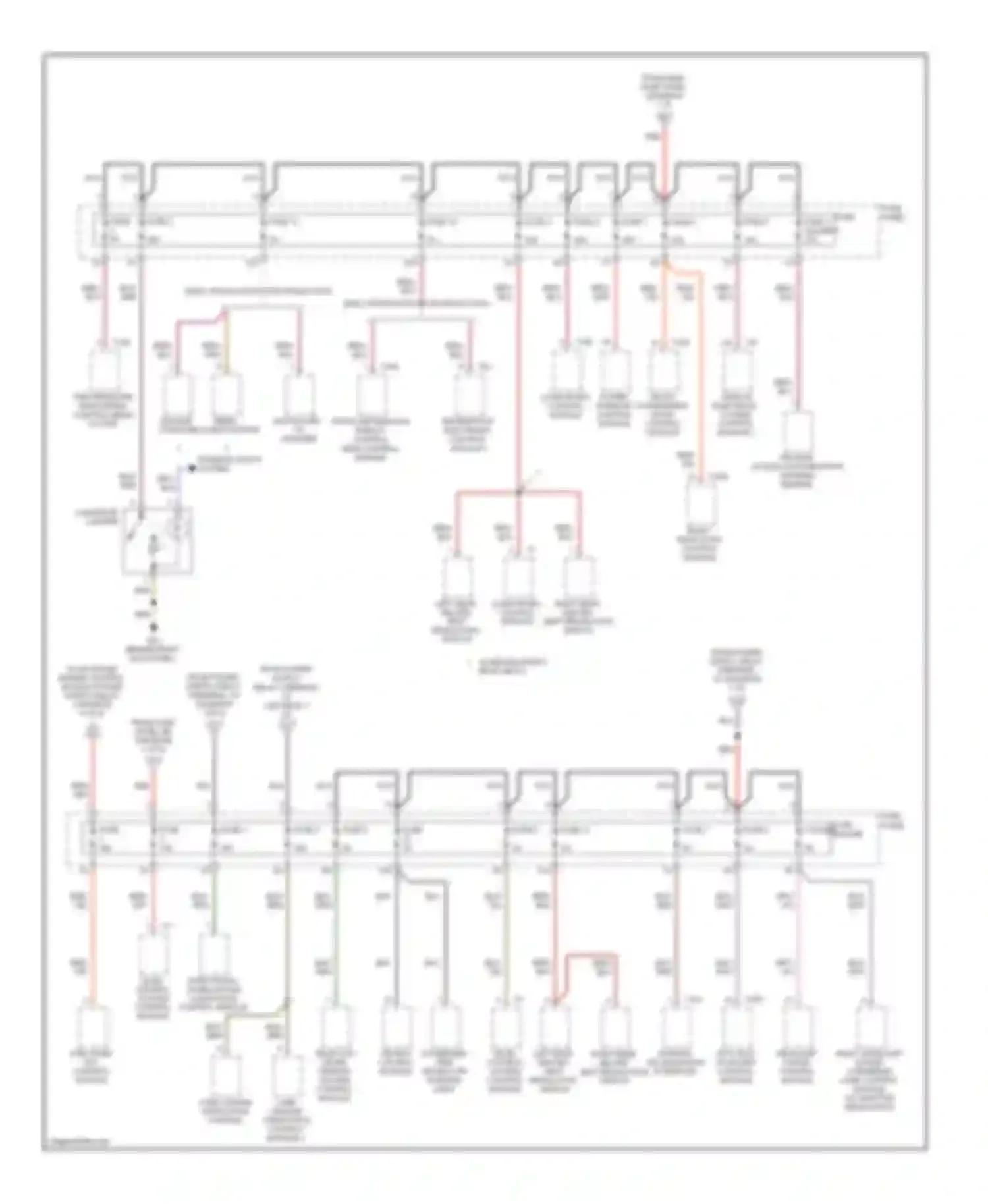 Wiring diagram front information display control head control module for Audi S6 C6 facelift (2008-2011)