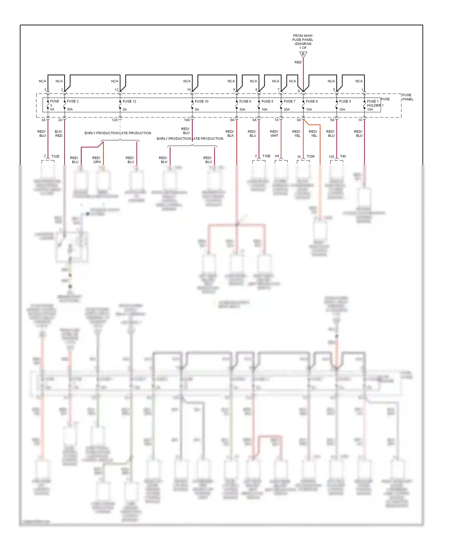 Wiring diagram front passenger's door control module for Audi S6 C6 facelift (2008-2011) (1 of 1)