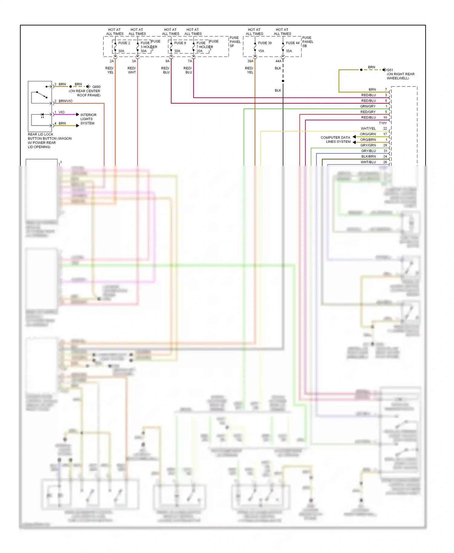 Wiring diagram grn/gry for Audi S6 C6 facelift (2008-2011) (18 of 18)