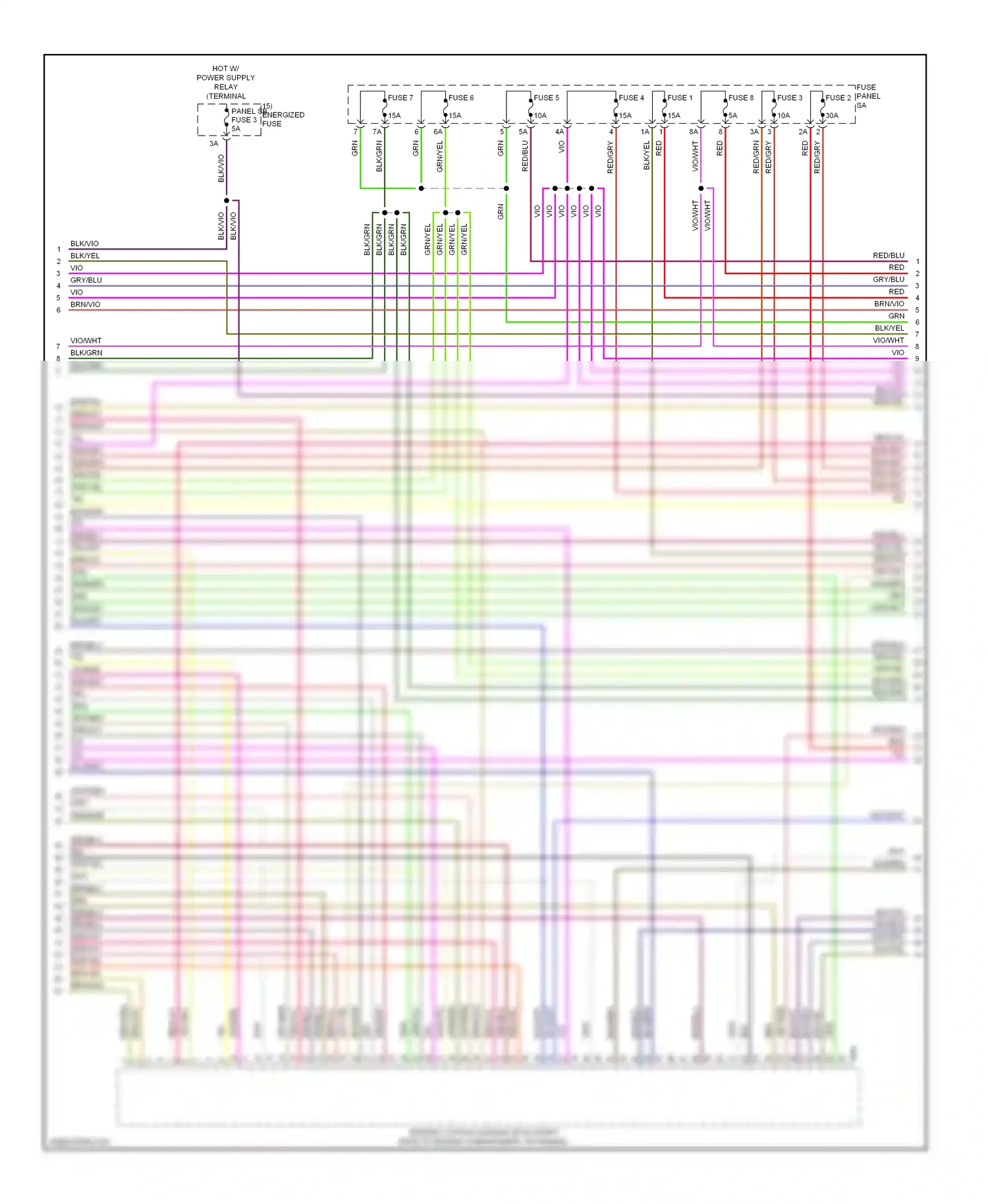 Wiring diagram grn/red for Audi S6 C6 facelift (2008-2011) (10 of 20)