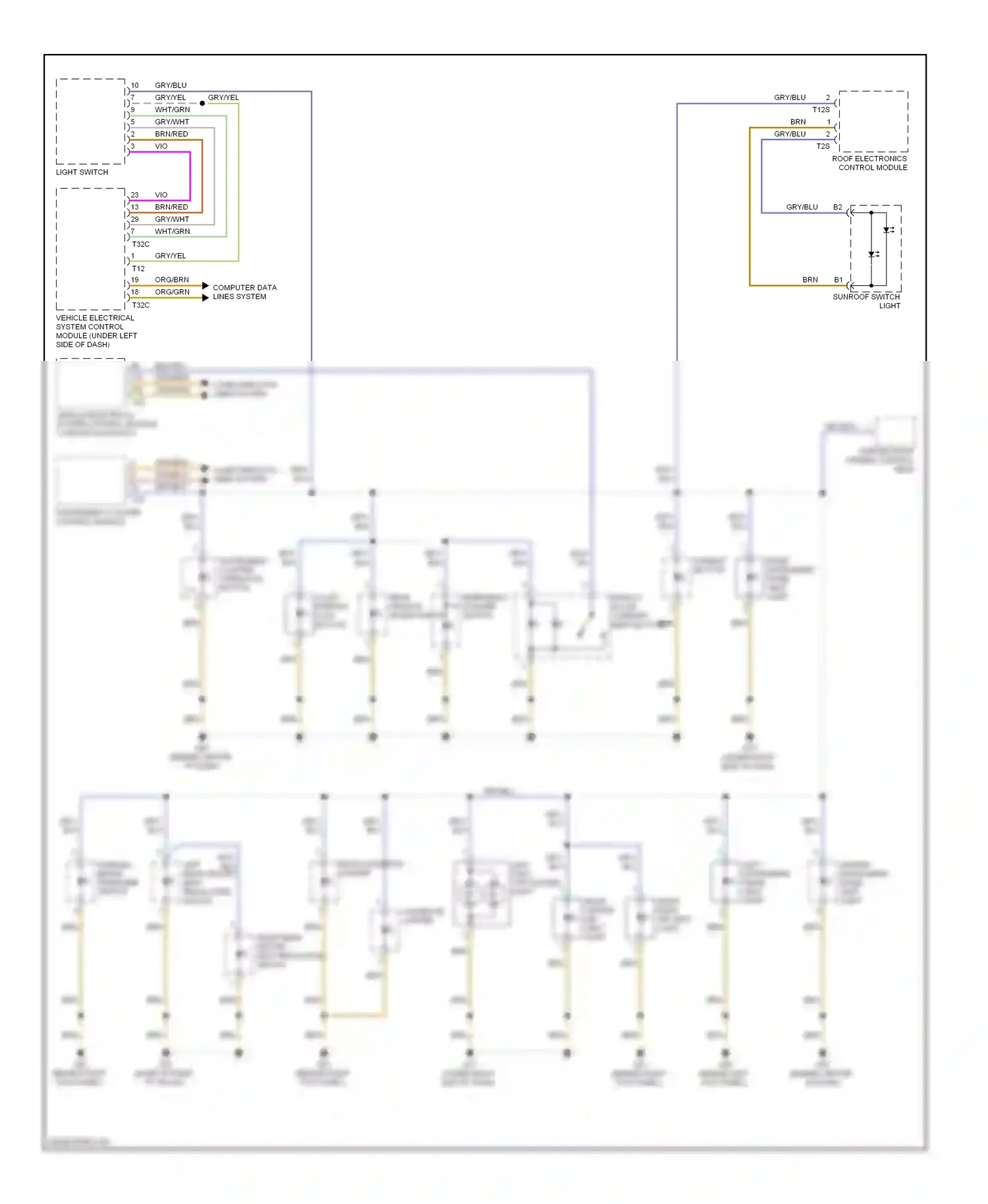 Wiring diagram gry/blu for Audi S6 C6 facelift (2008-2011) (27 of 31)