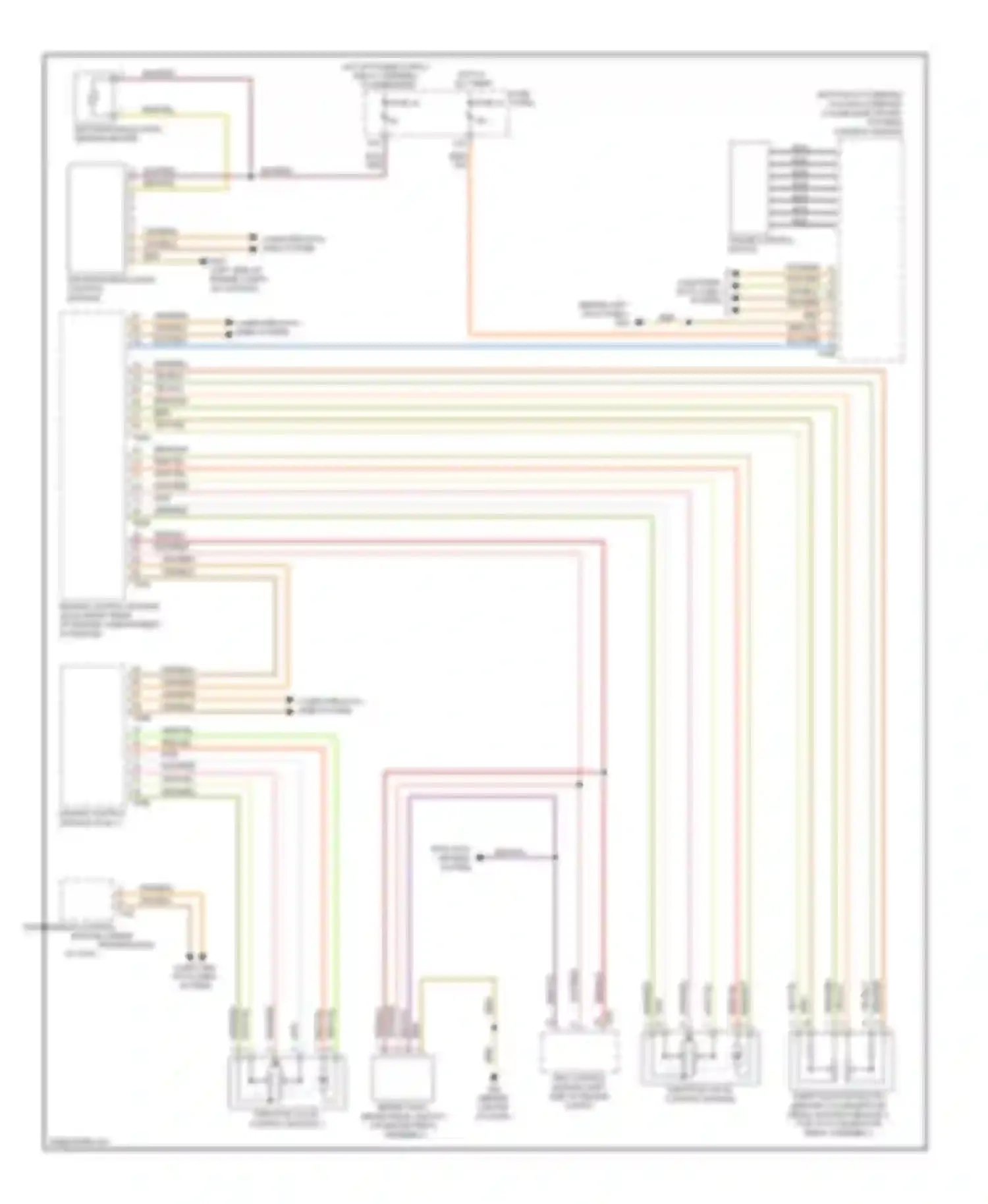 Wiring diagram computer data lines system for Audi S6 C6 facelift (2008-2011)