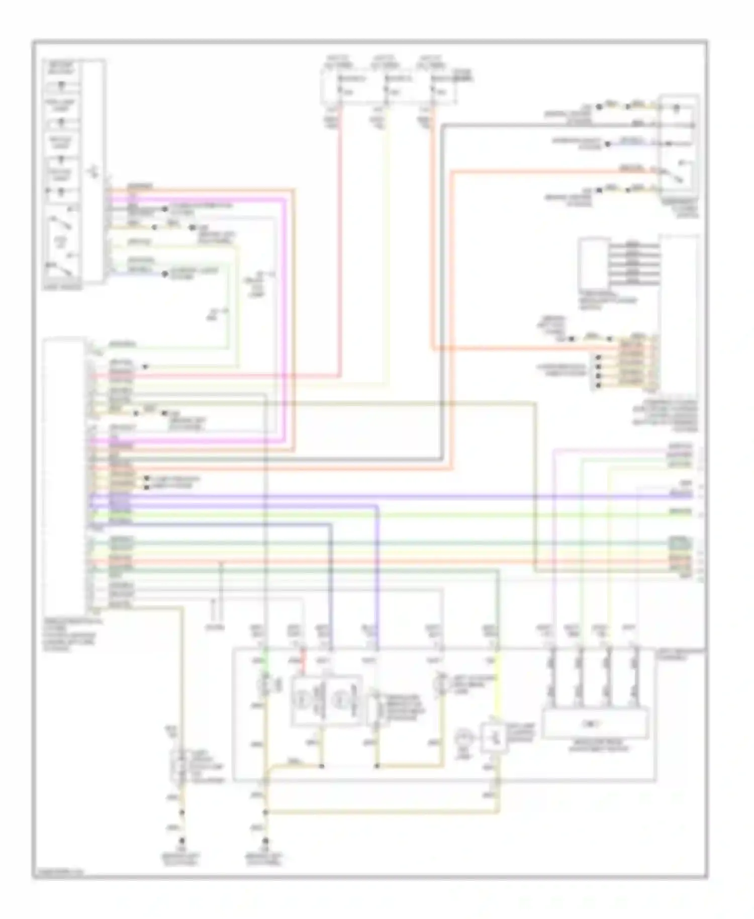 Wiring diagram light switch for Audi S6 C6 facelift (2008-2011) (4 of 6)