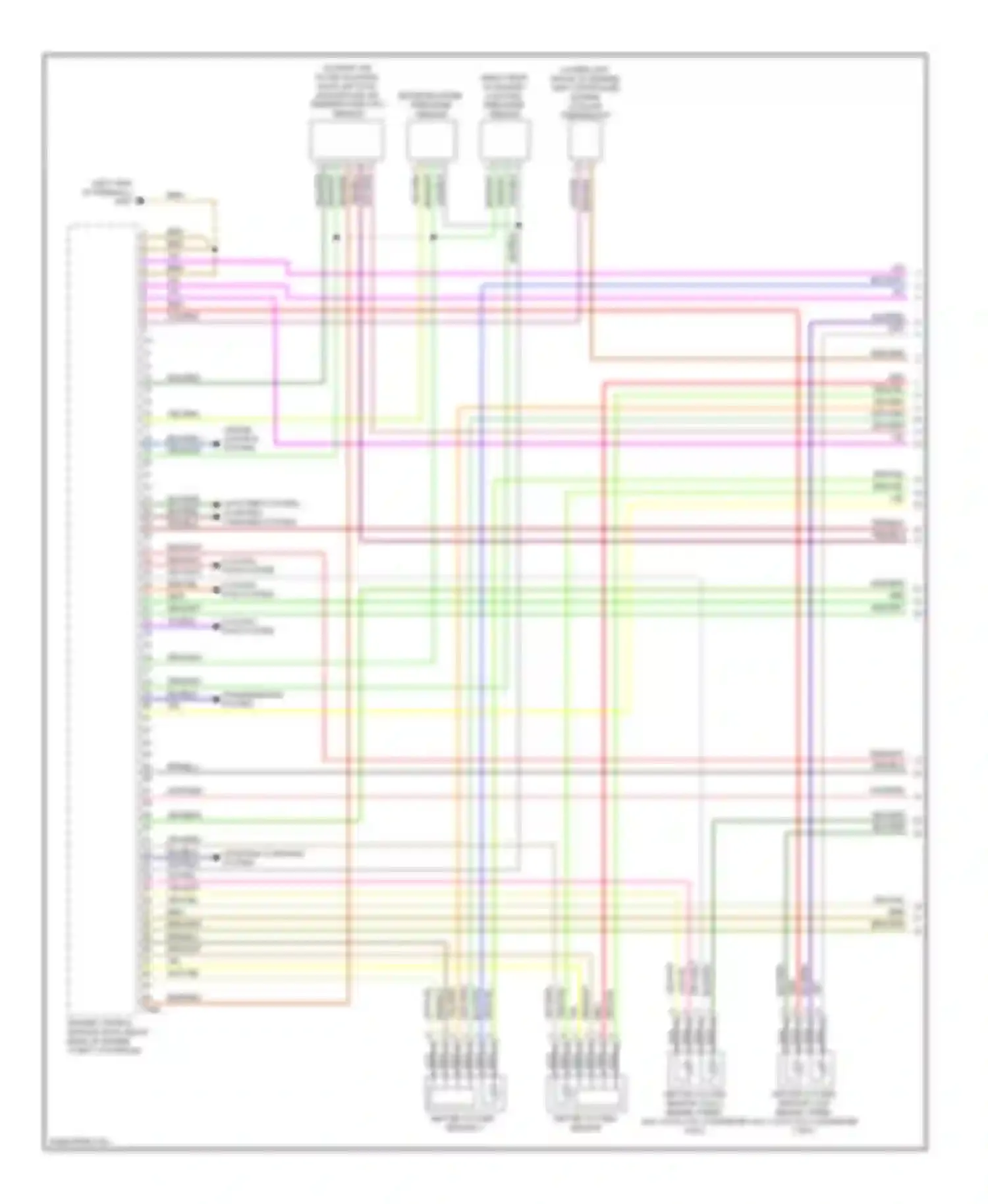 Wiring diagram heated oxygen sensor for Audi S6 C6 facelift (2008-2011)