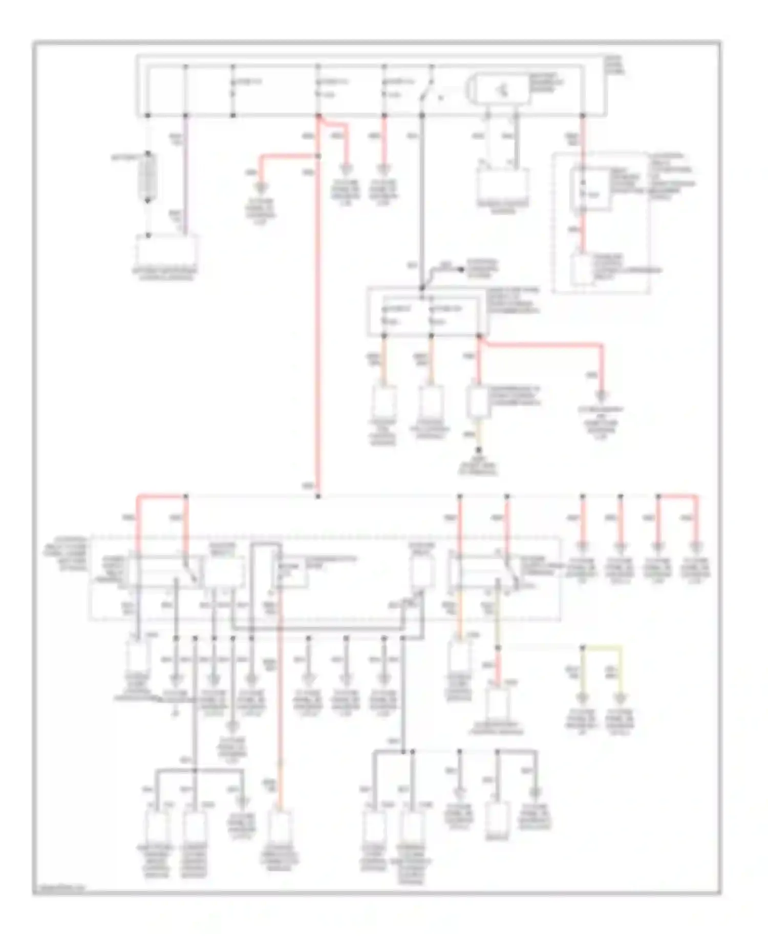 Wiring diagram self- leveling system fuse fuse 110 for Audi S6 C6 facelift (2008-2011)
