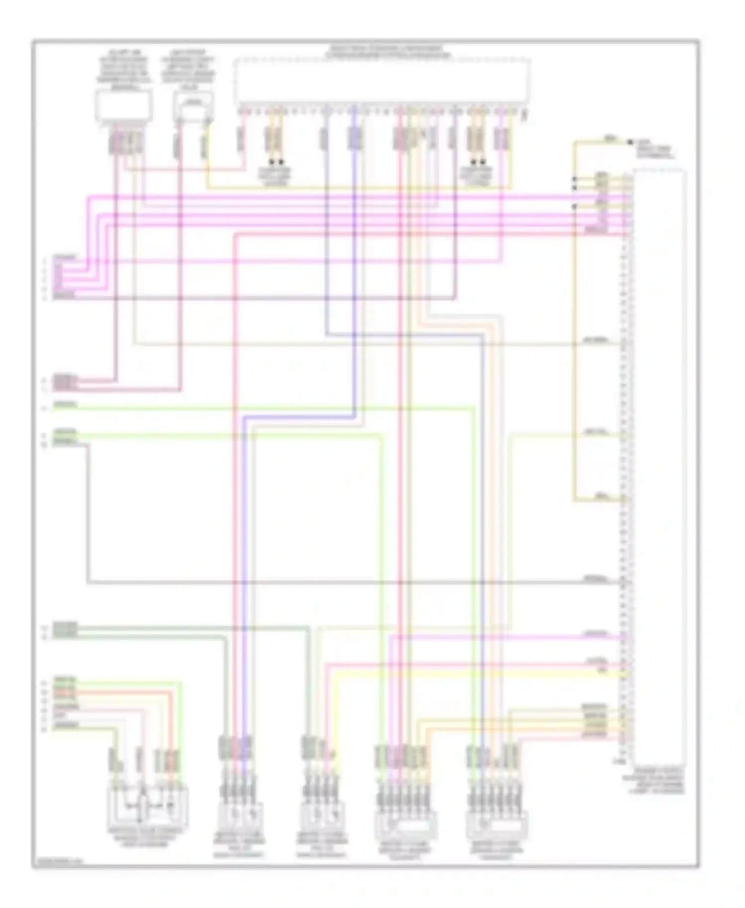 Wiring diagram computer data lines system for Audi S6 C6 facelift (2008-2011)