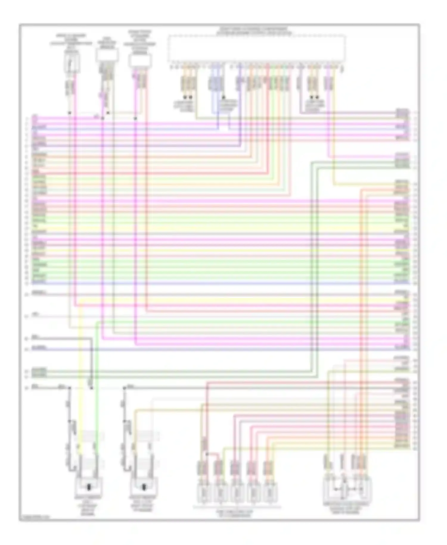 Wiring diagram computer data lines system for Audi S6 C6 facelift (2008-2011)