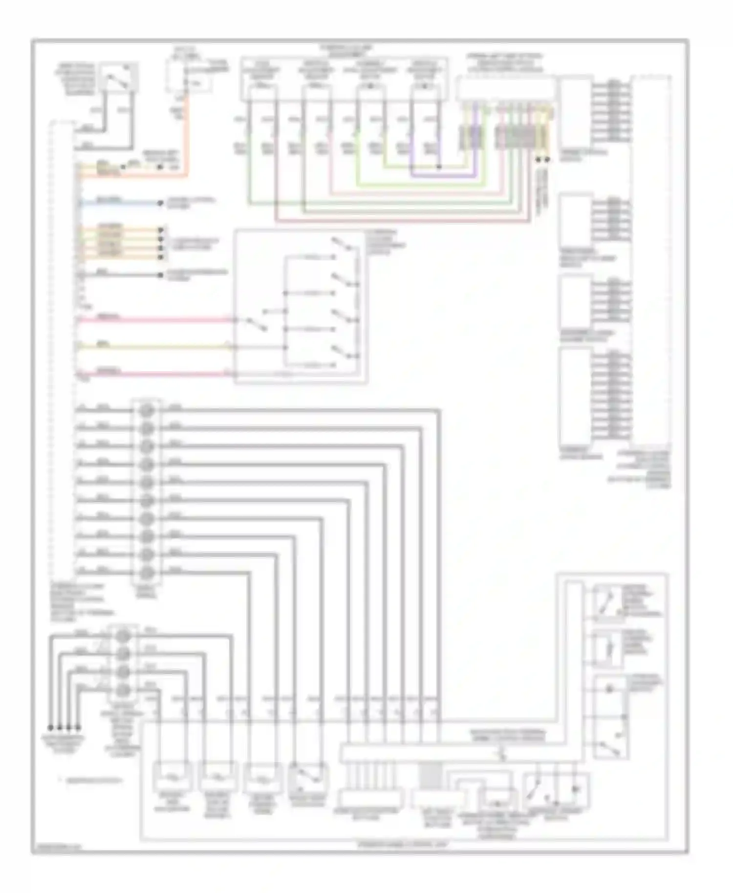 Wiring diagram computer data lines system for Audi S6 C6 facelift (2008-2011)