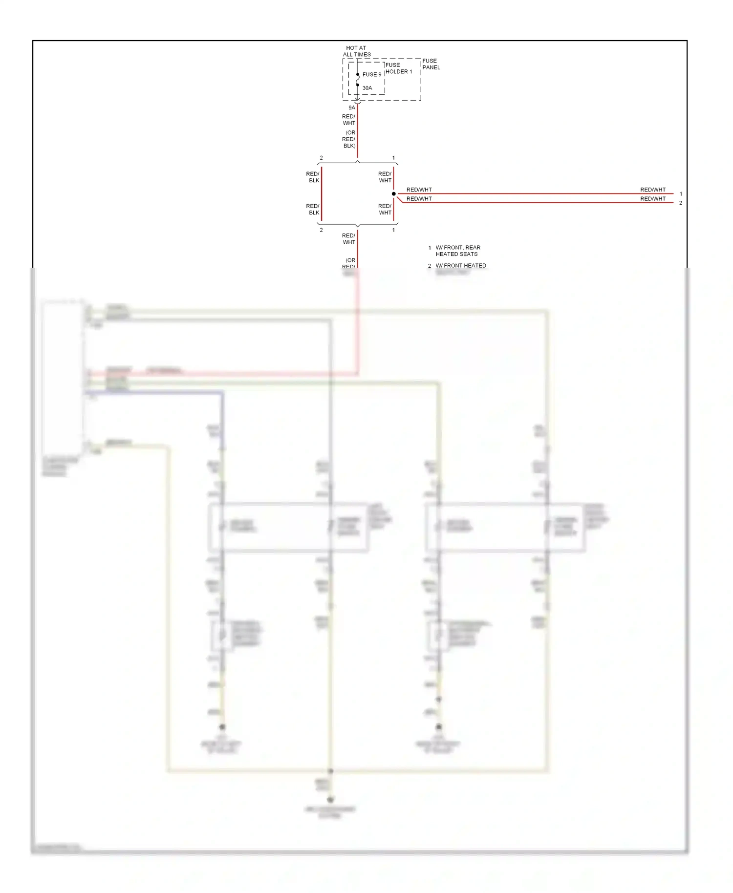 Wiring diagram temper- ature sensor for Audi S6 C6 facelift (2008-2011) (1 of 2)