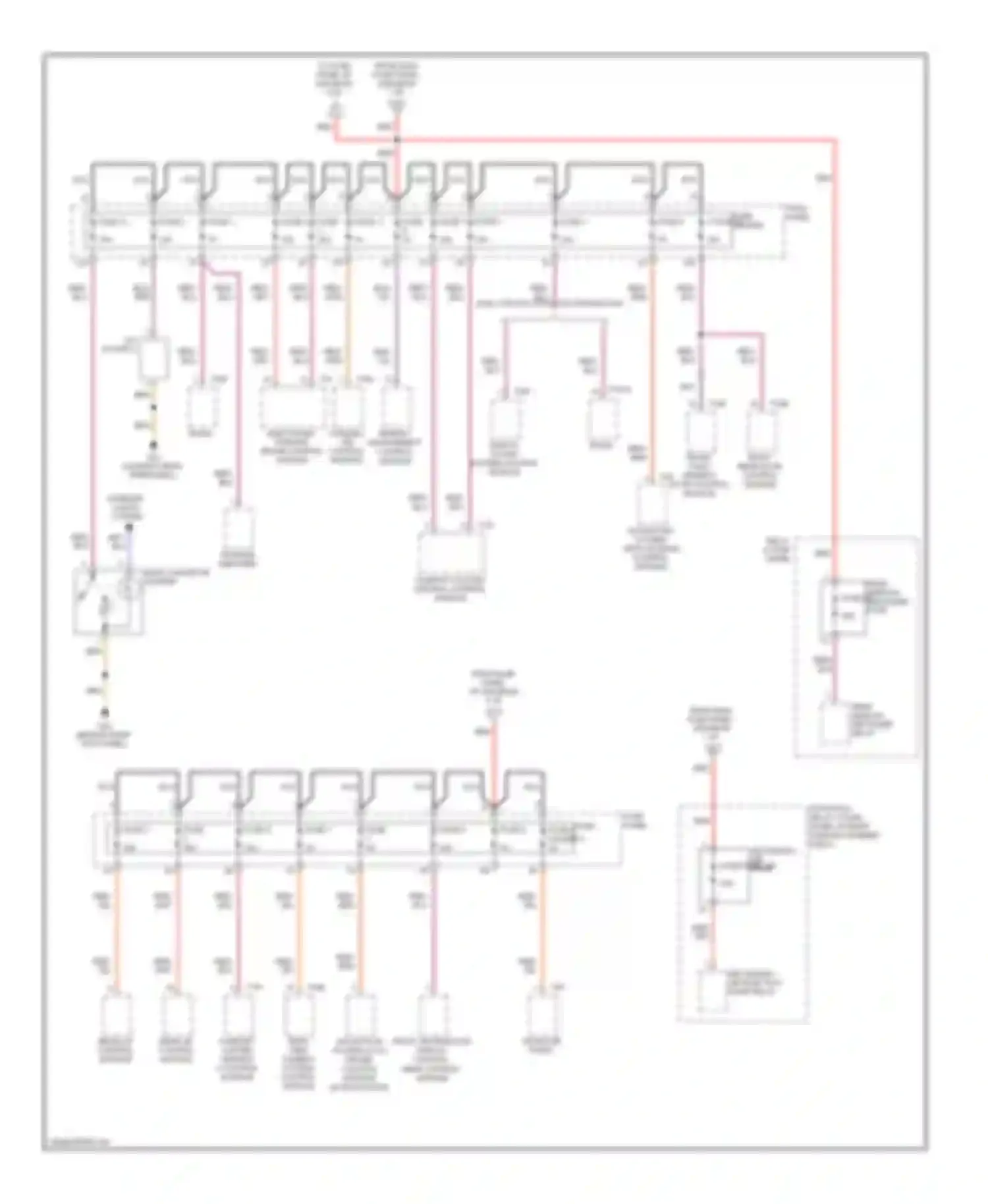 Wiring diagram front information display control head control module for Audi S6 C6 facelift (2008-2011)