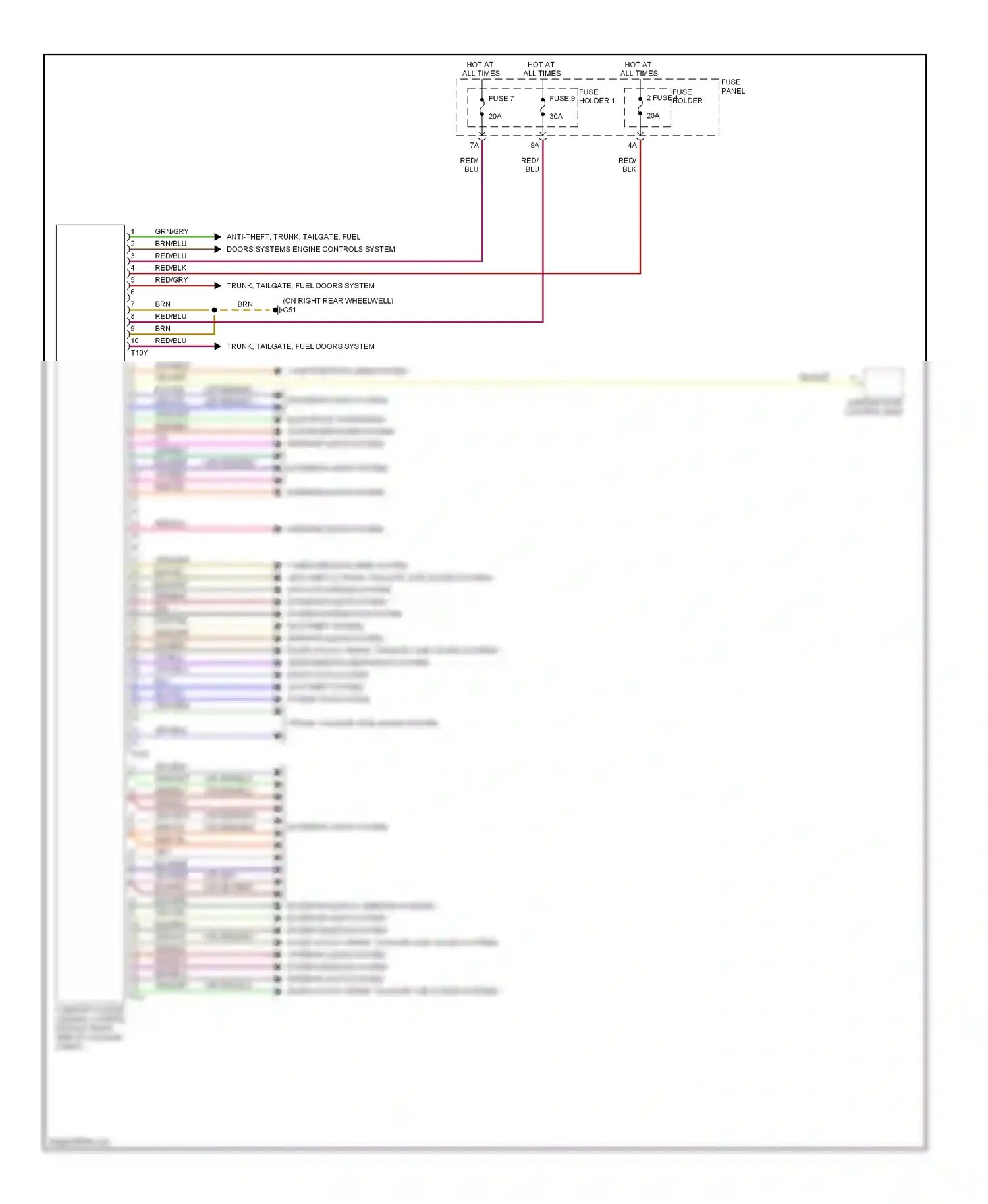 Wiring diagram vio/red for Audi S6 C6 facelift (2008-2011) (2 of 8)