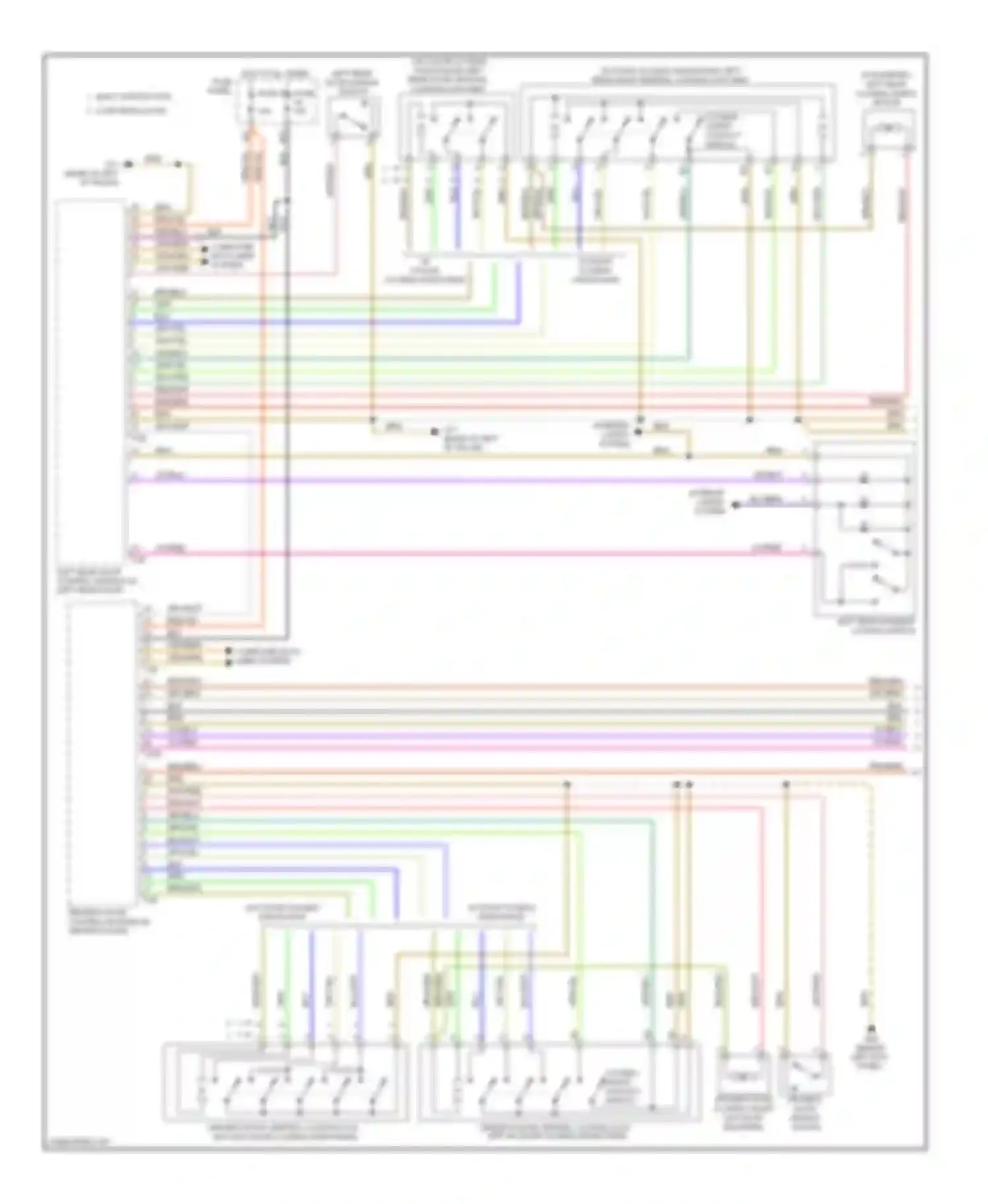 Wiring diagram computer data lines system for Audi S6 C6 facelift (2008-2011)