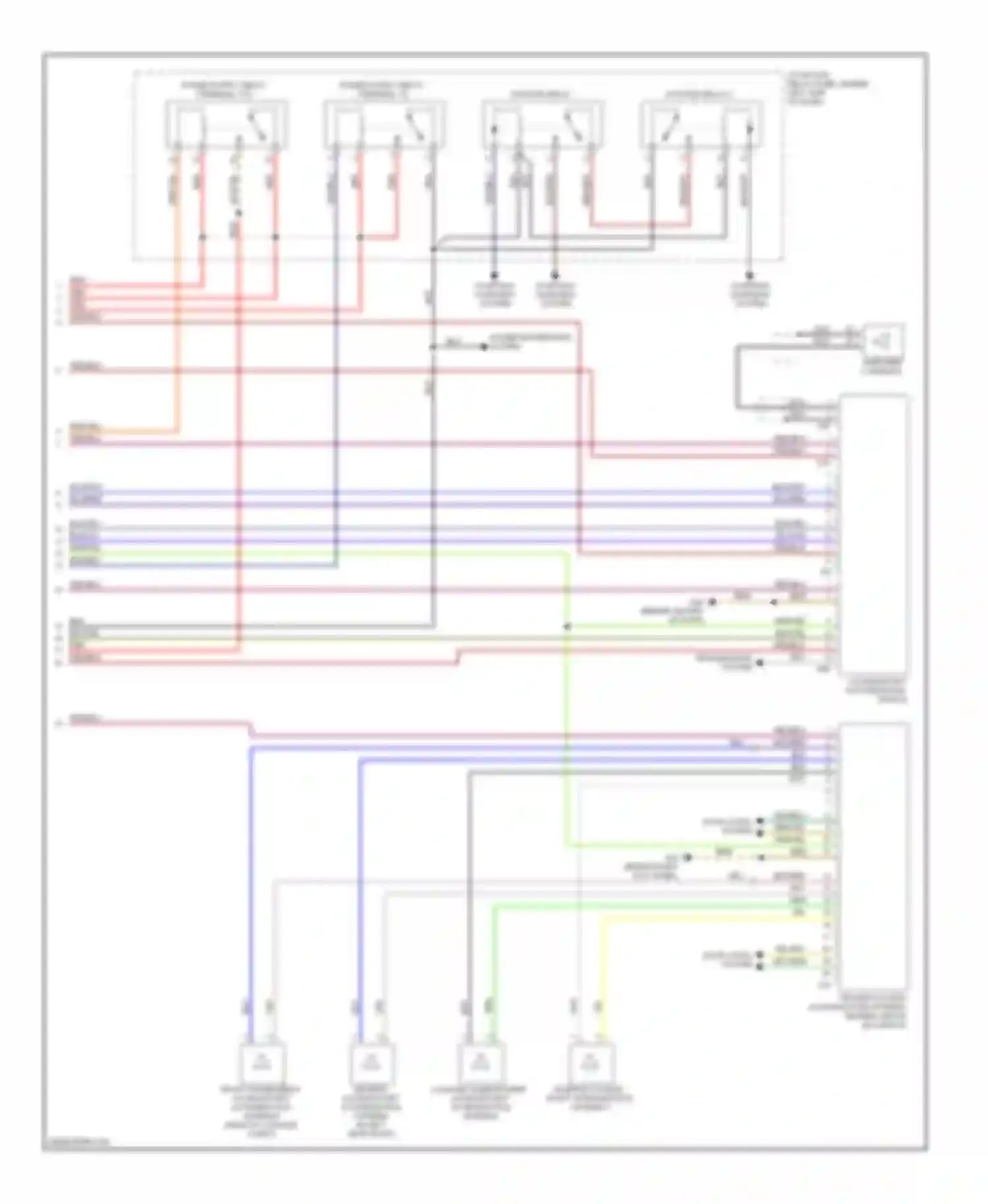 S6 Audi C6 (2006-2008): Access/start circuit (2 of 2)