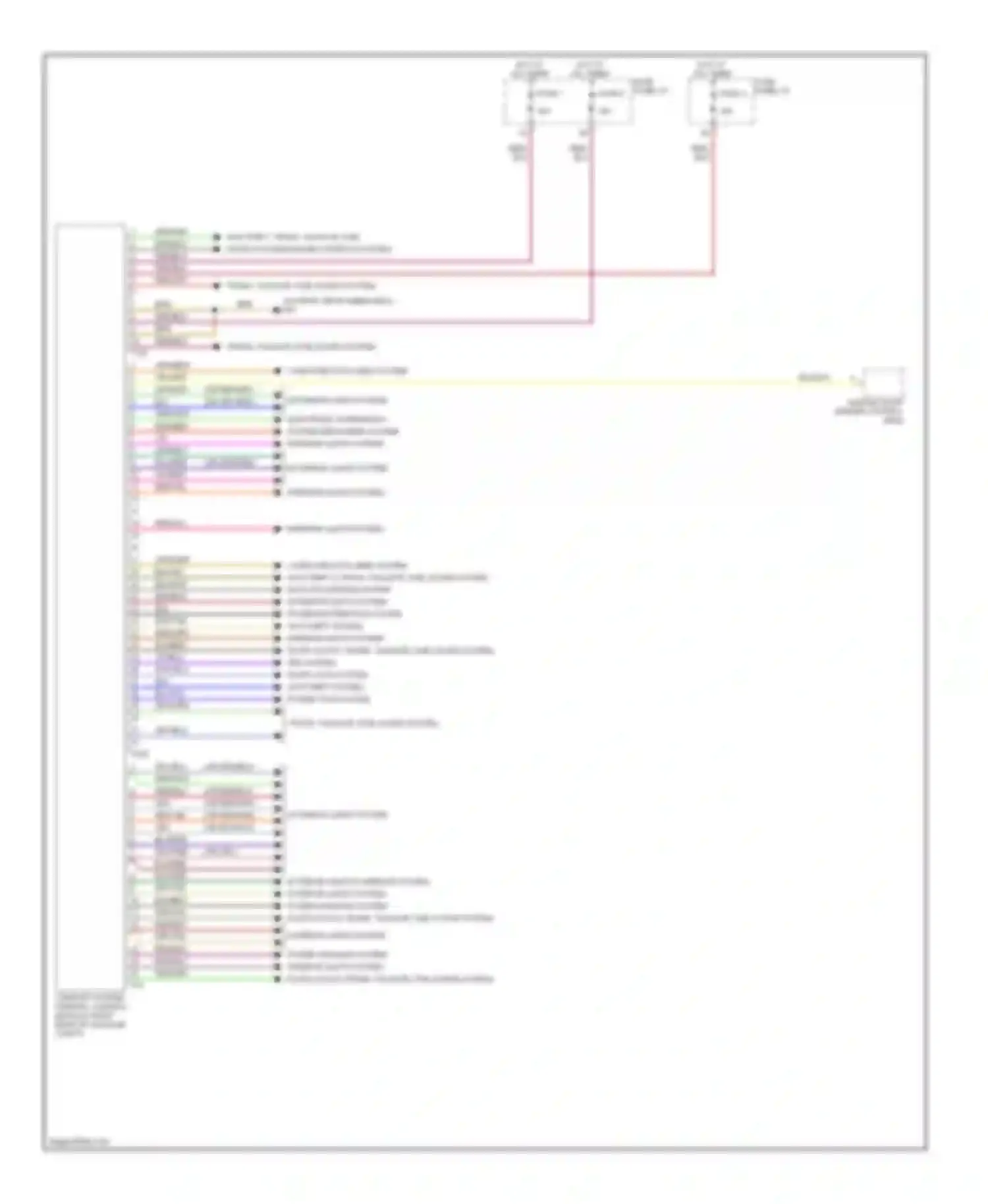S6 Audi C6 (2006-2008): Body control modules circuit (1 of 2)