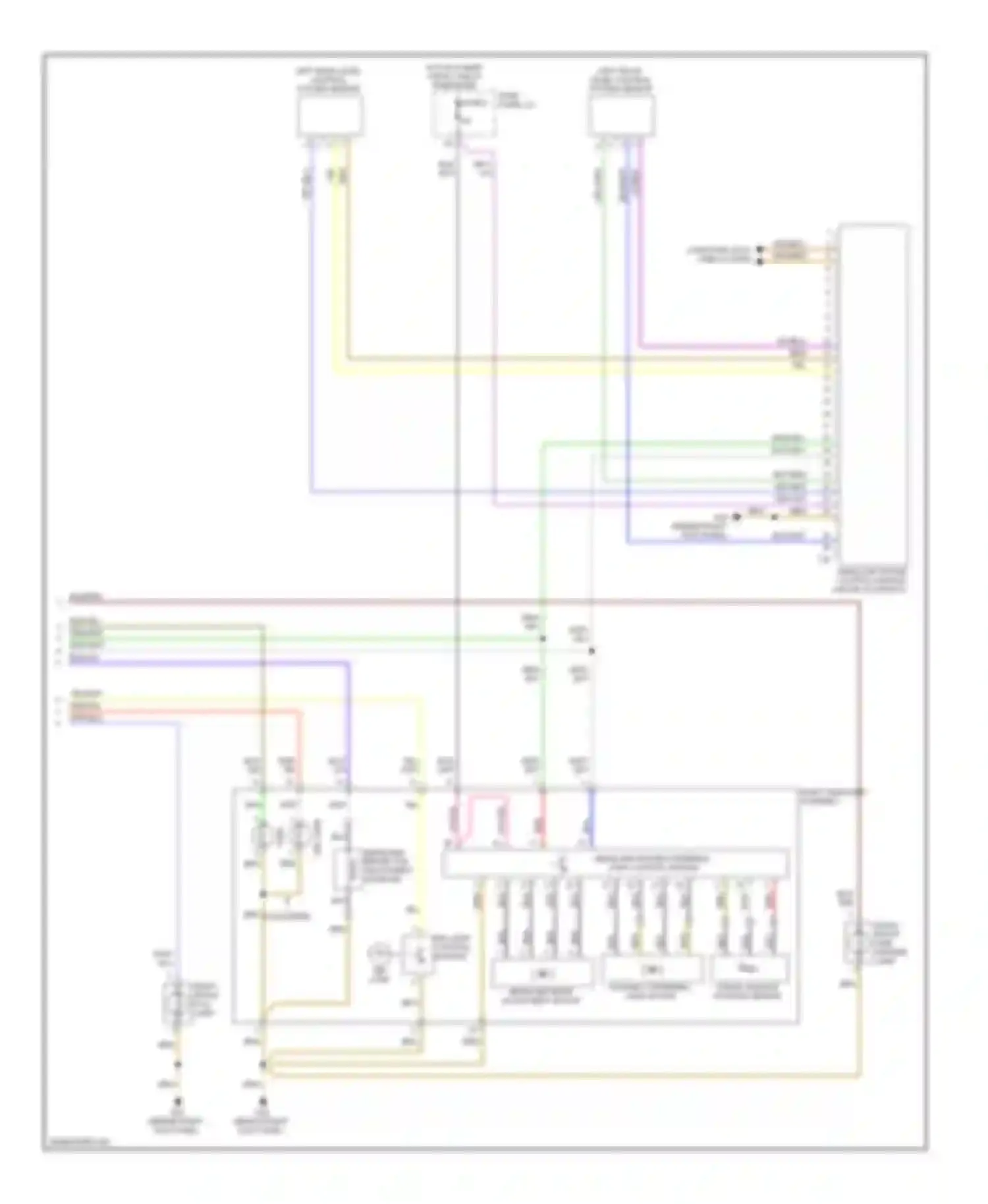 S6 Audi C6 (2006-2008): Headlights circuit, with bi-xenon, with adaptive headlights (2 of 2)