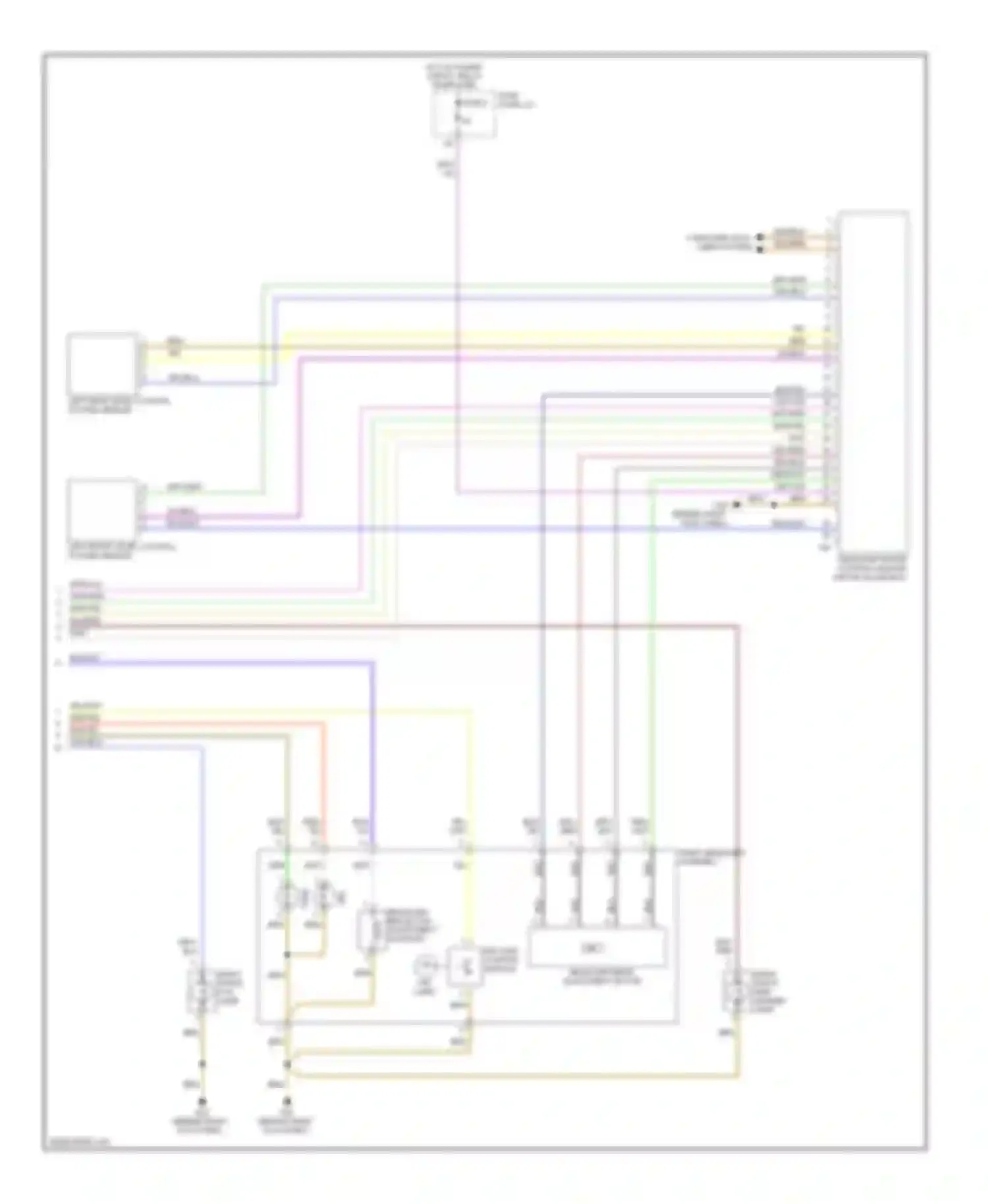 S6 Audi C6 (2006-2008): Headlights circuit, with bi-xenon, without adaptive headlights (2 of 2)