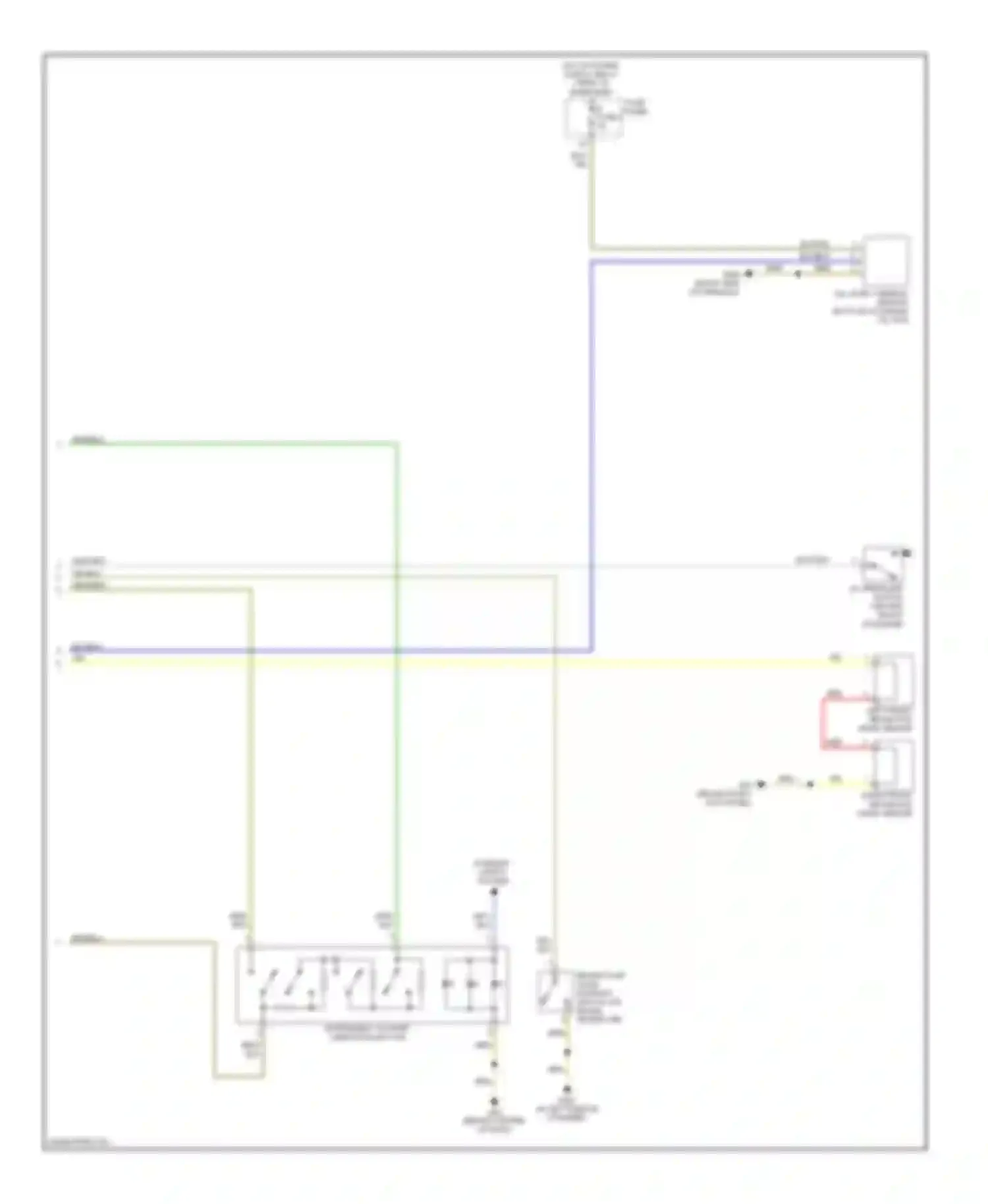 S6 Audi C6 (2006-2008): Instrument cluster circuit (2 of 2)