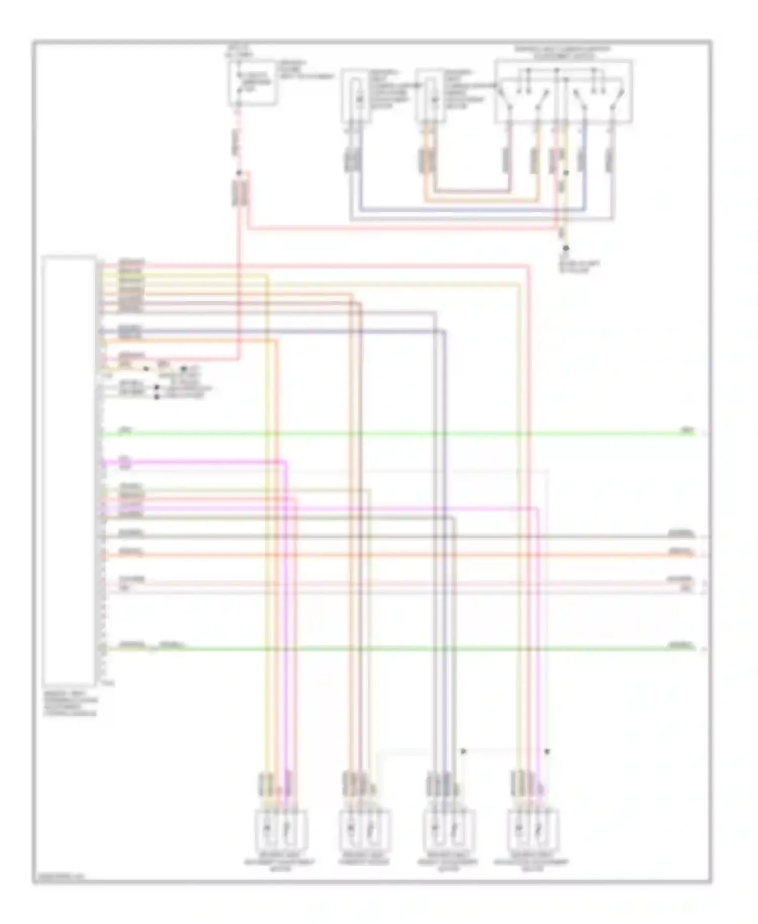 S6 Audi C6 (2006-2008): Memory systems circuit (1 of 2)