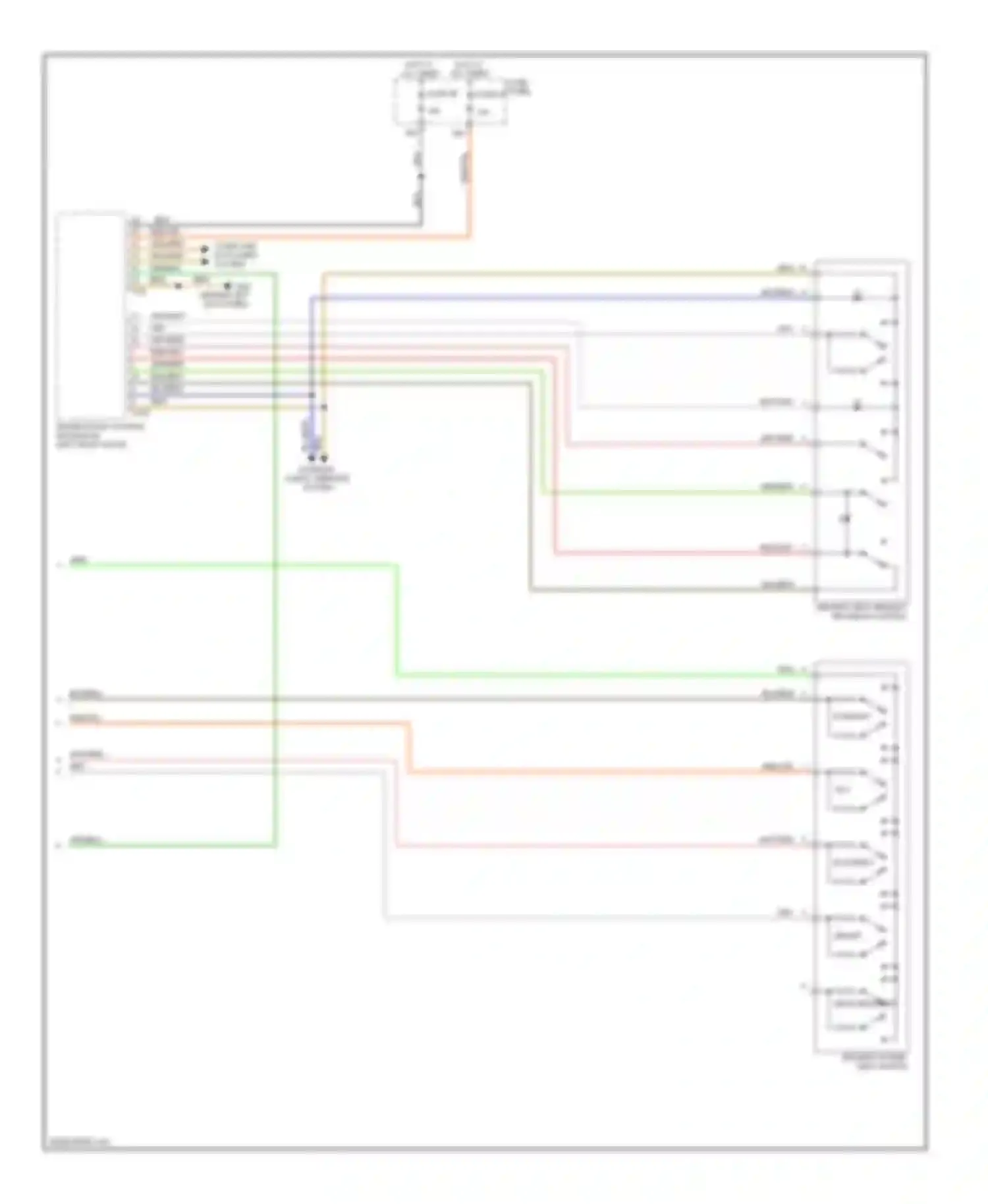S6 Audi C6 (2006-2008): Memory systems circuit (2 of 2)