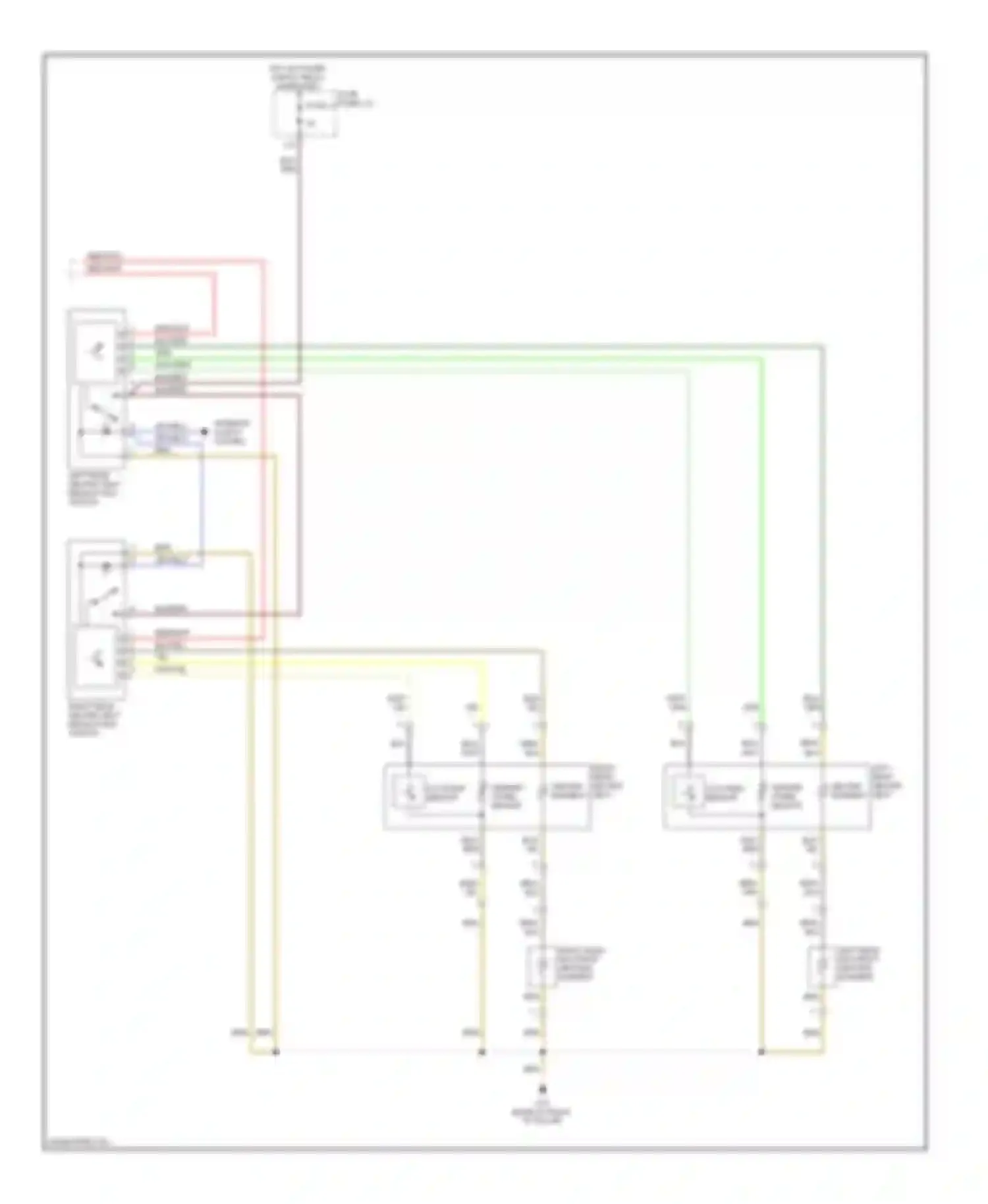 S6 Audi C6 (2006-2008): Heated seats circuit (2 of 2)