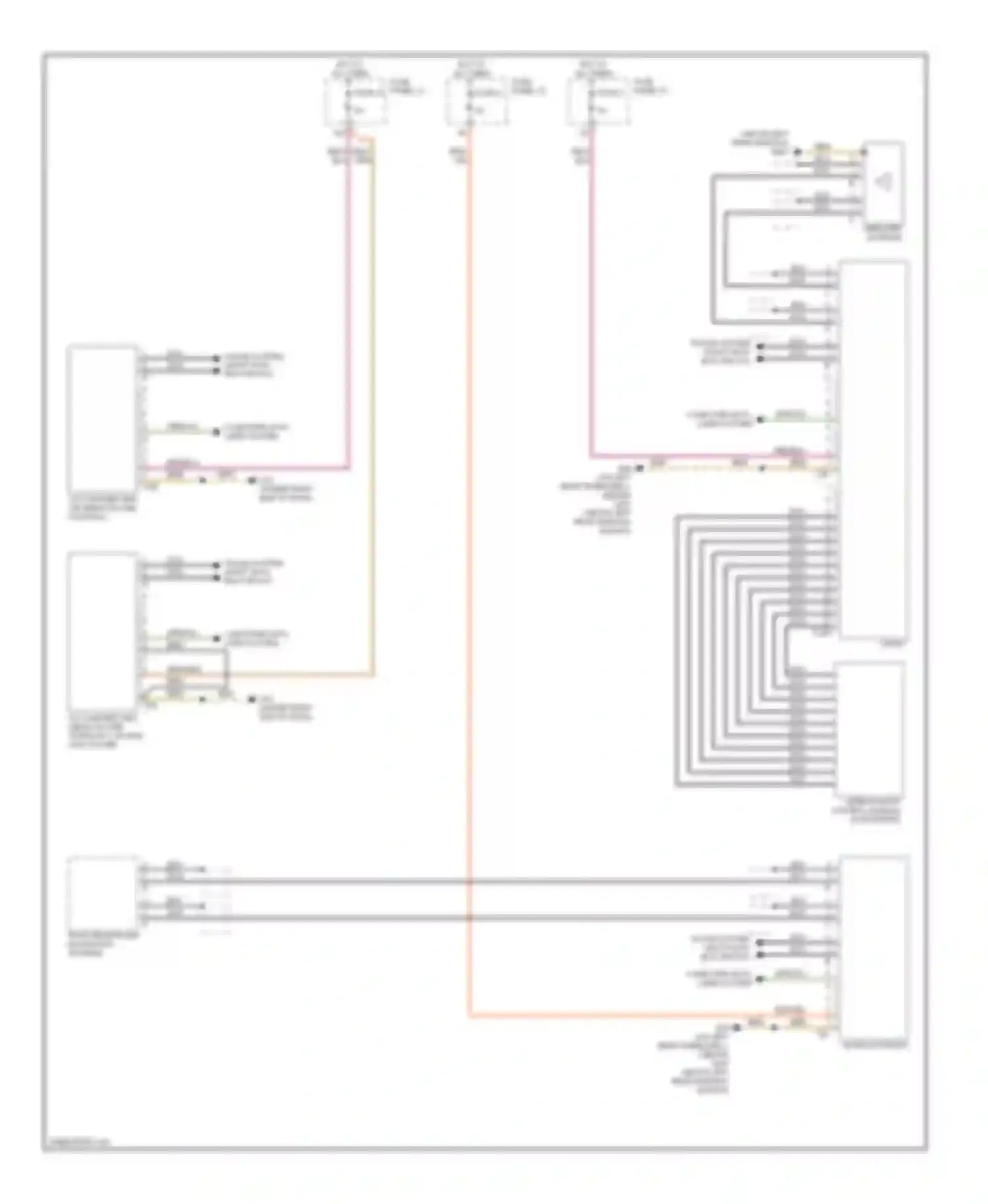 S6 Audi C6 (2006-2008): Radio circuit, with 6-channel dsp radio (2 of 2)